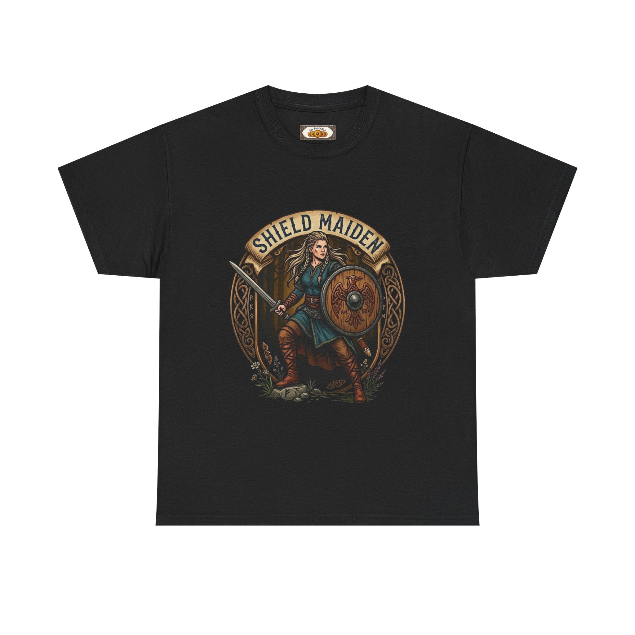 Shield Maiden T-Shirt | Unisex Adult Viking Warrior Tee