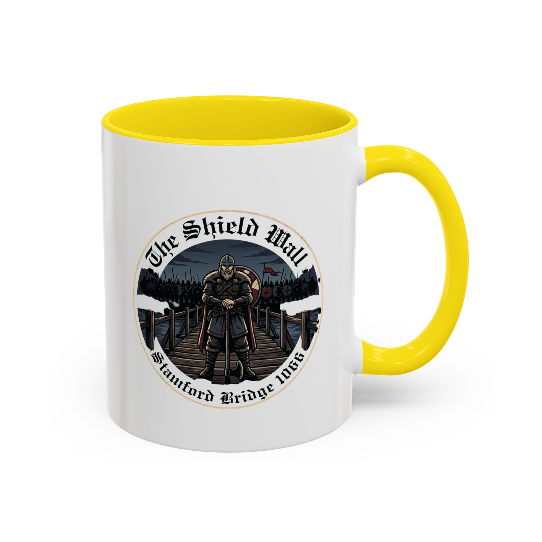 Stamford Bridge 1066 Accent Mug — The Lone Axeman of the Shield Wall