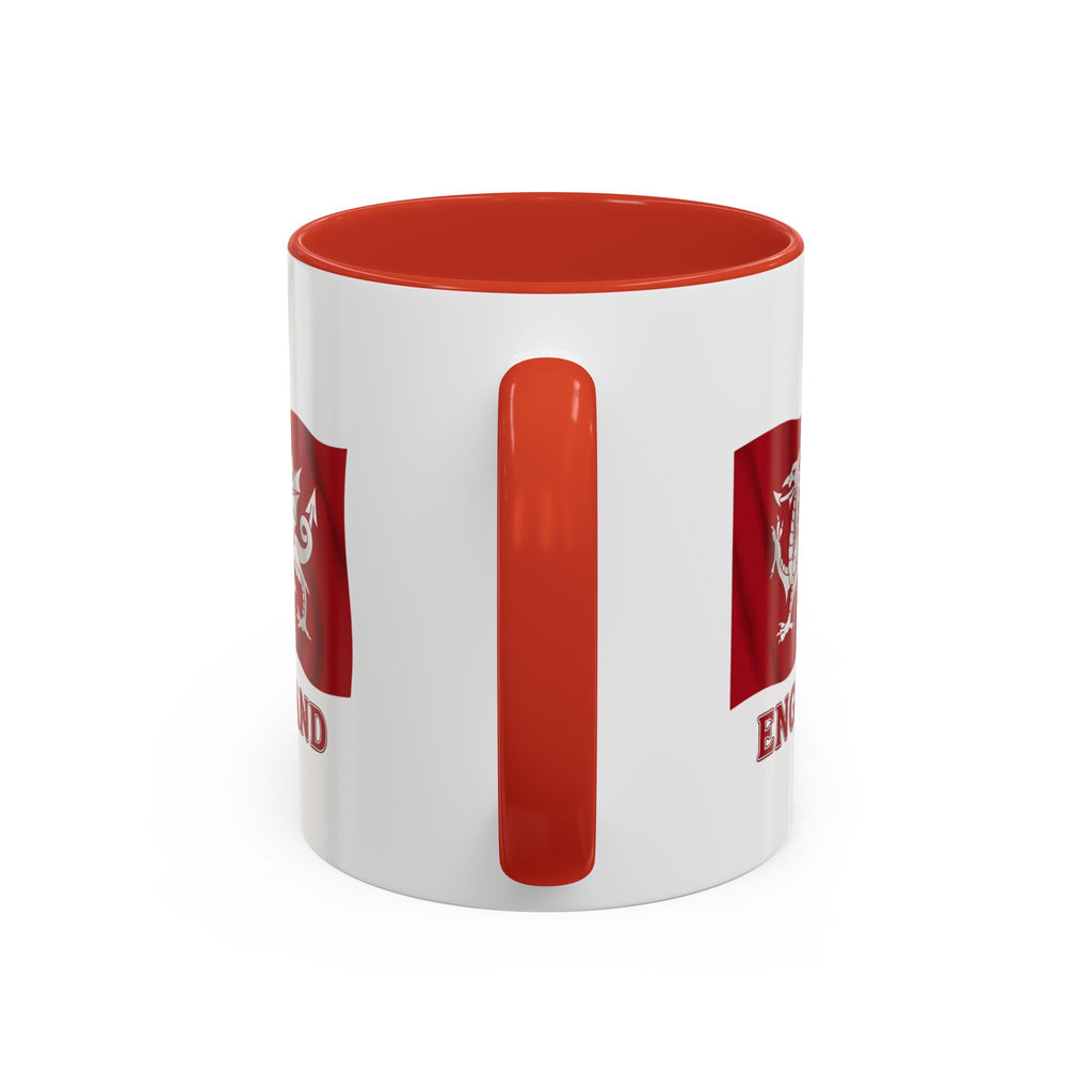 Saxon White Dragon Coffee Mug | England Heritage Ceramic Mug 11oz