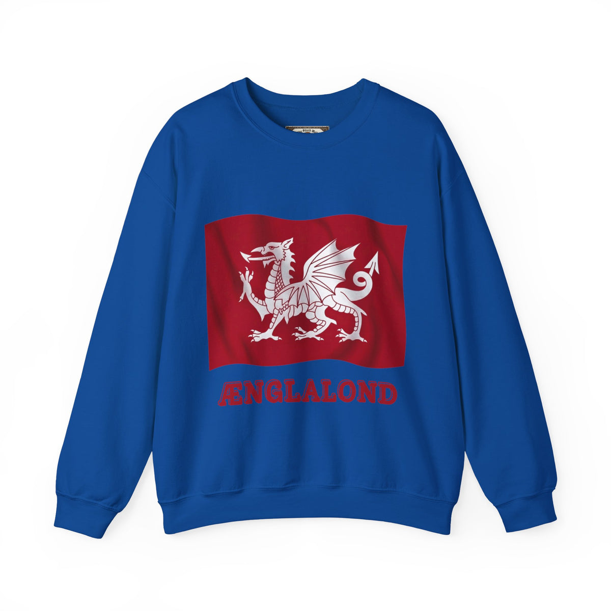 Ænglalond — White Dragon Wavy Flag Sweatshirt | Heritage Clothing