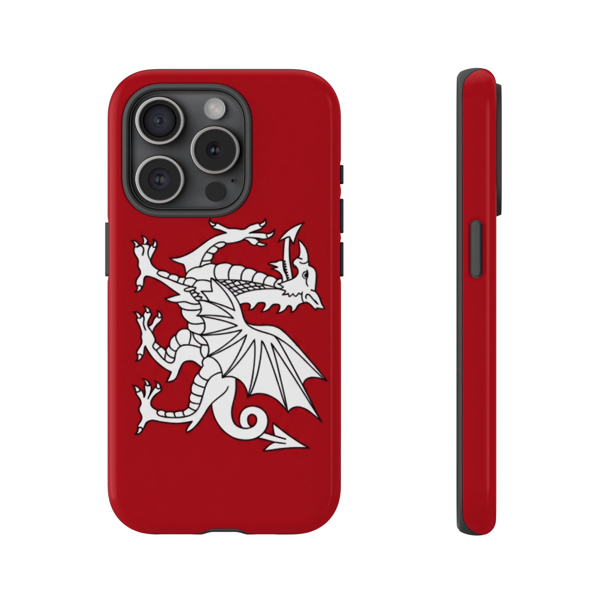 White Wessex Dragon Phone Case — Anglo-Saxon Emblem Phone Cover