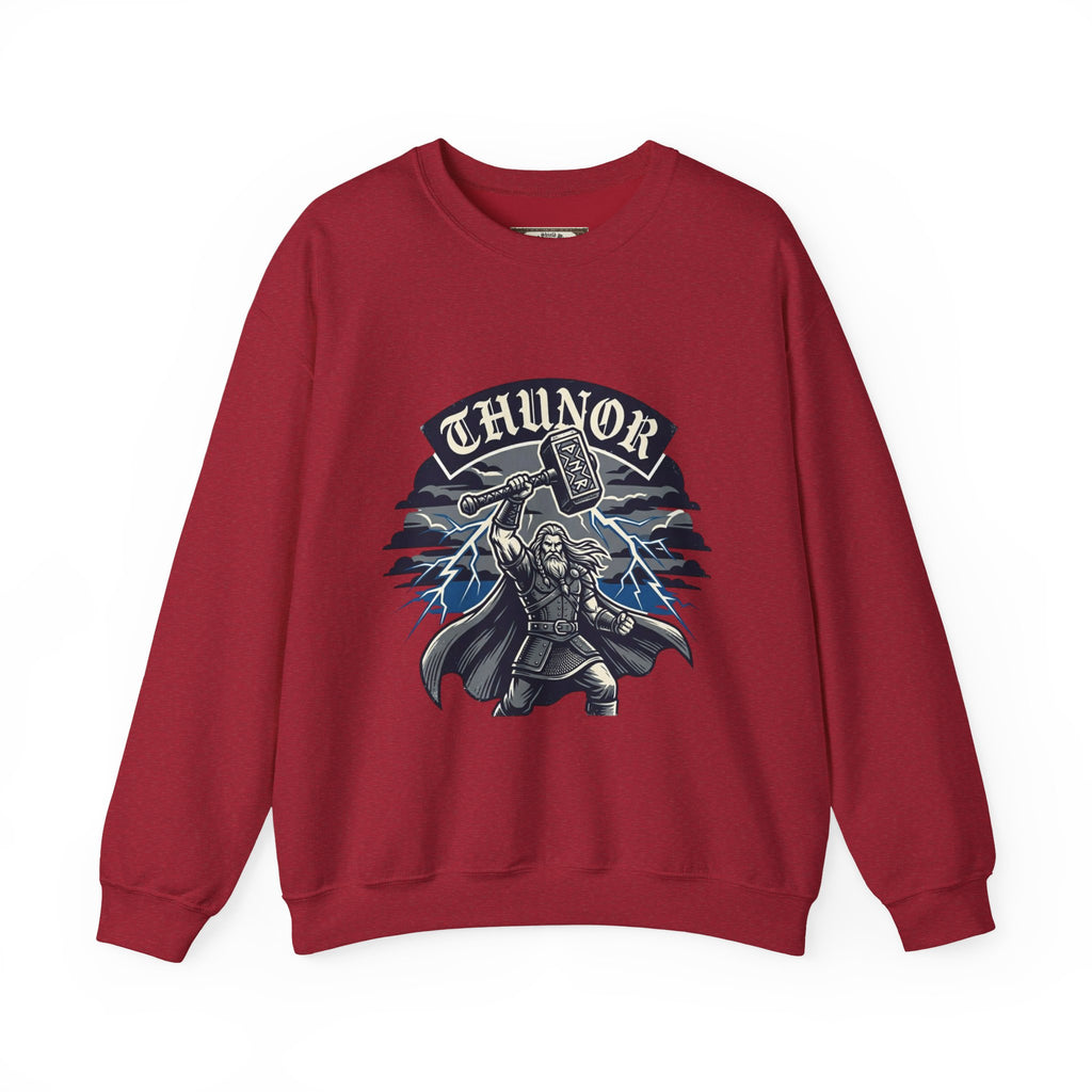 Thunor 'The Thunderer' Sweatshirt — Anglo-Saxon God of Thunder Design