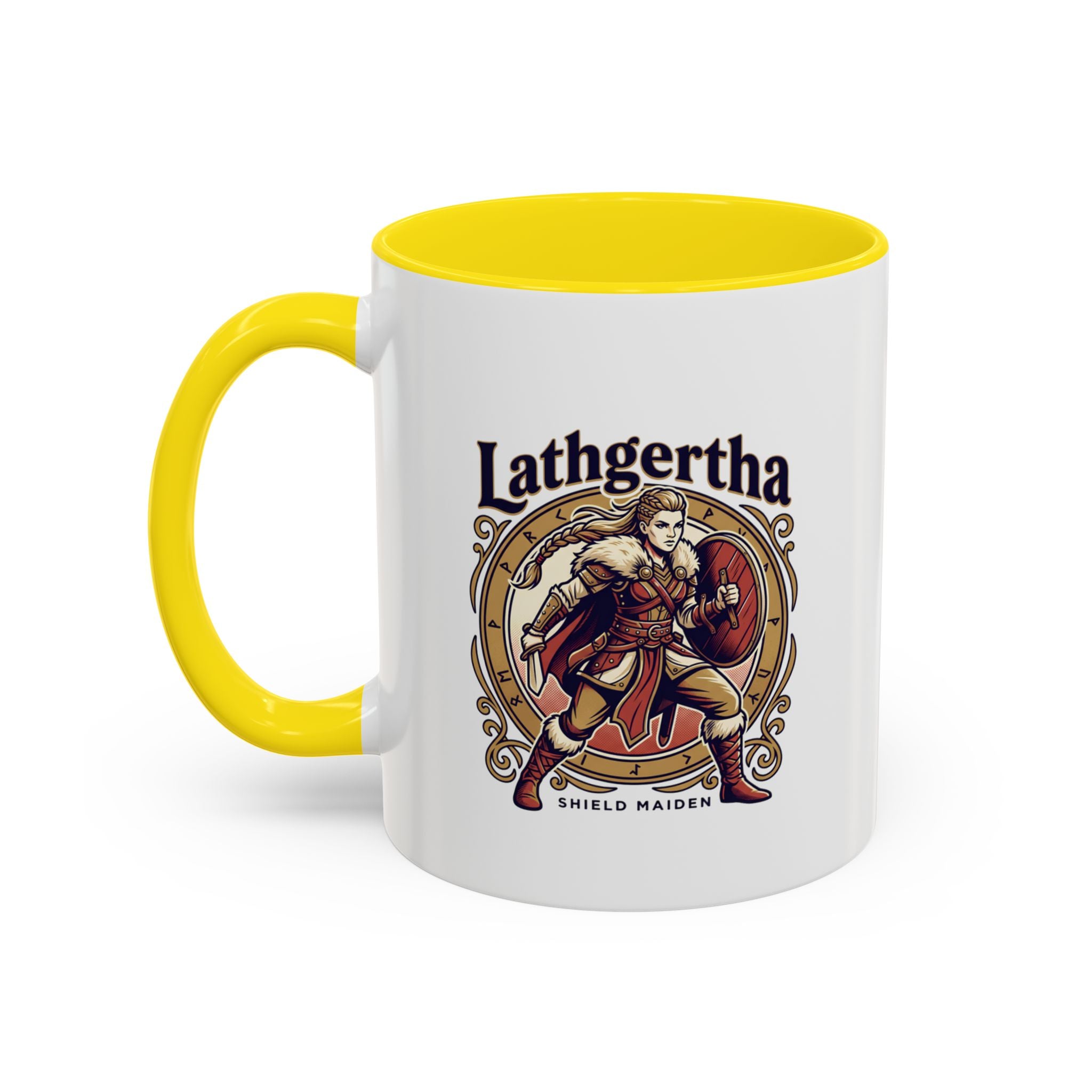 Viking Shield Maiden Mug — Lathgertha Ceramic Coffee Mug | The Shield Wall