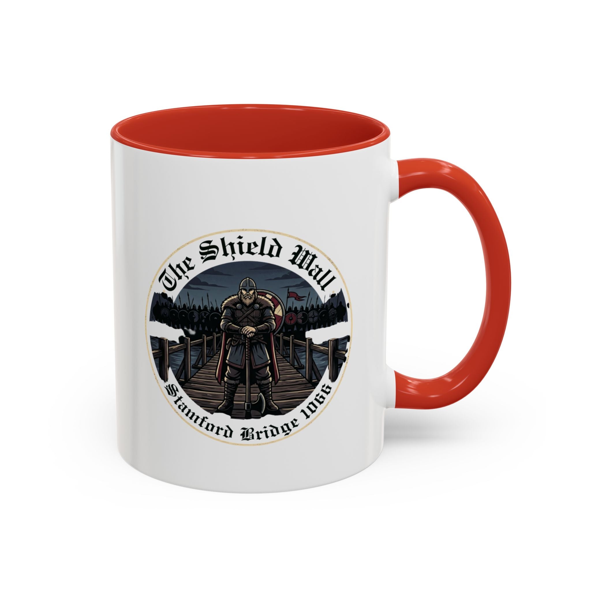 Stamford Bridge 1066 Accent Mug — The Lone Axeman of the Shield Wall