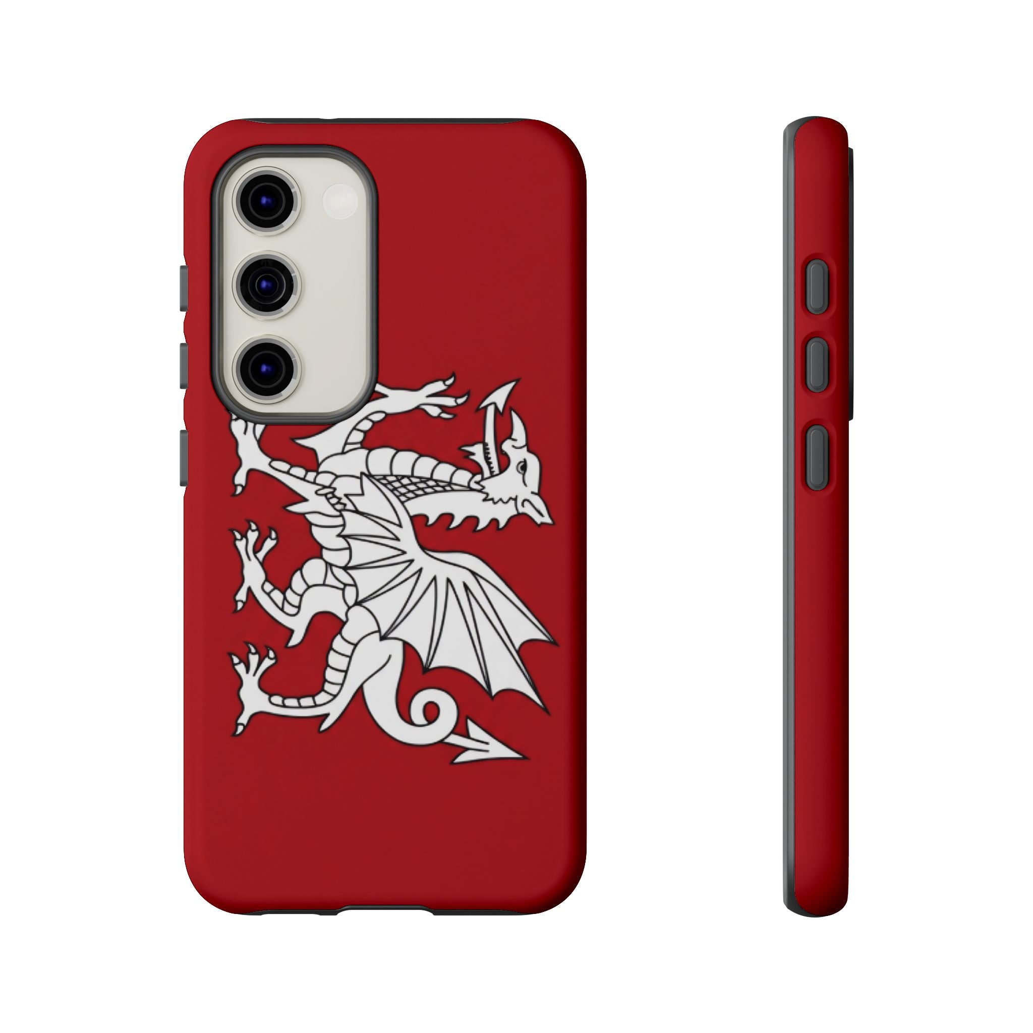 White Wessex Dragon Phone Case — Anglo-Saxon Emblem Phone Cover