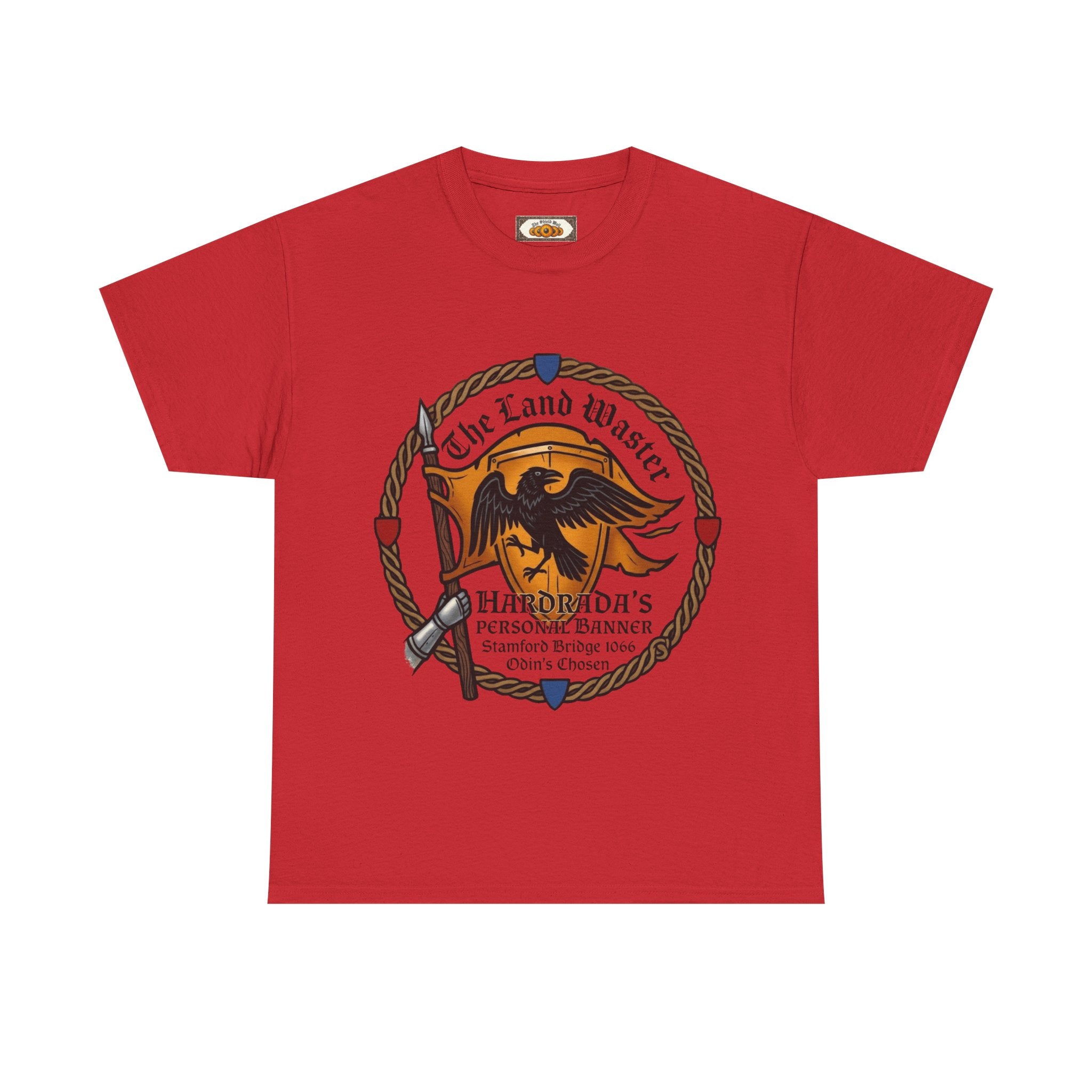 Stamford Bridge 1066 Unisex T-Shirt | Harald Hardrada 'Land Waster' Banner | Viking Heritage Tee