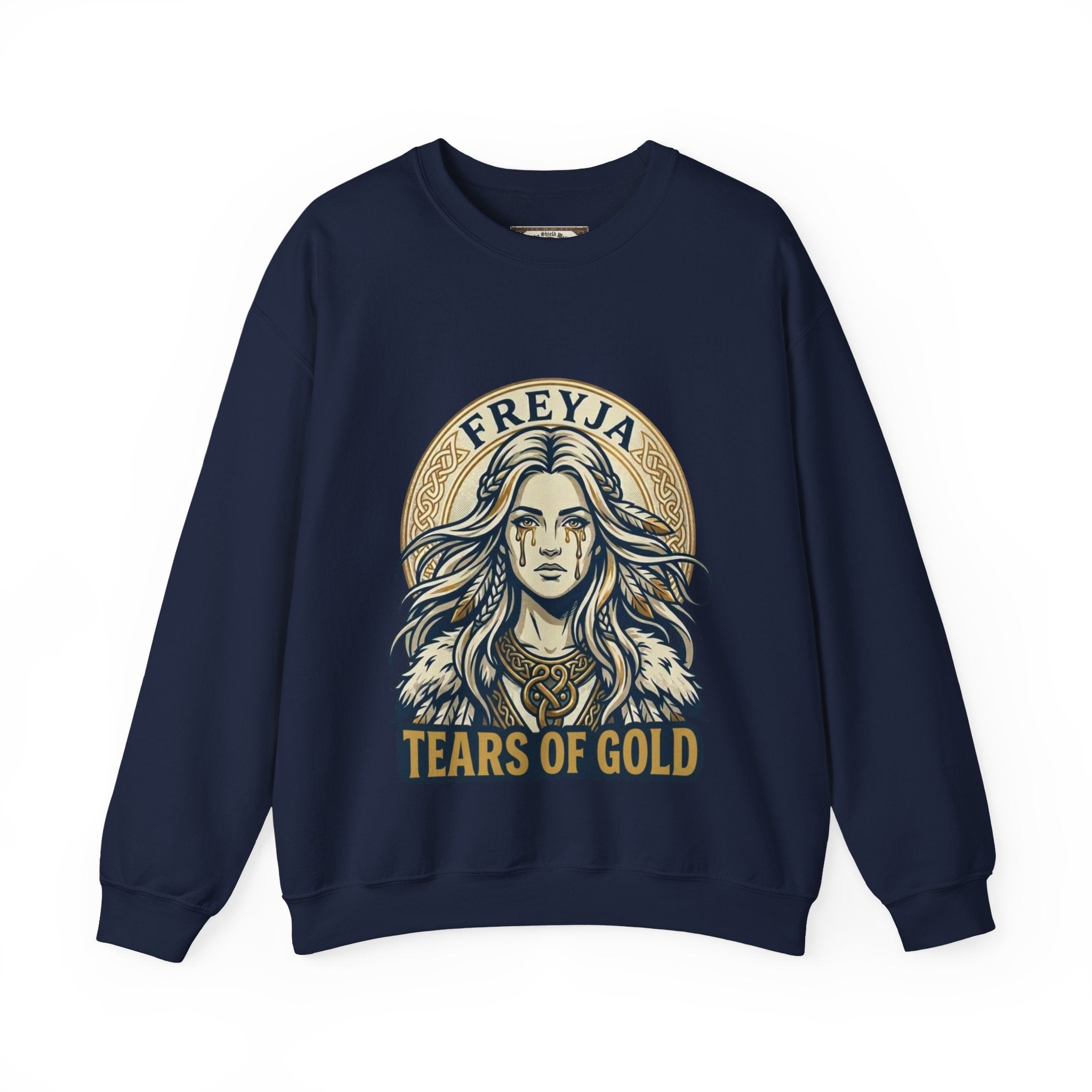 Freyja Tears of Gold Unisex Norse Goddess Sweatshirt – Adult Viking Mythology Top
