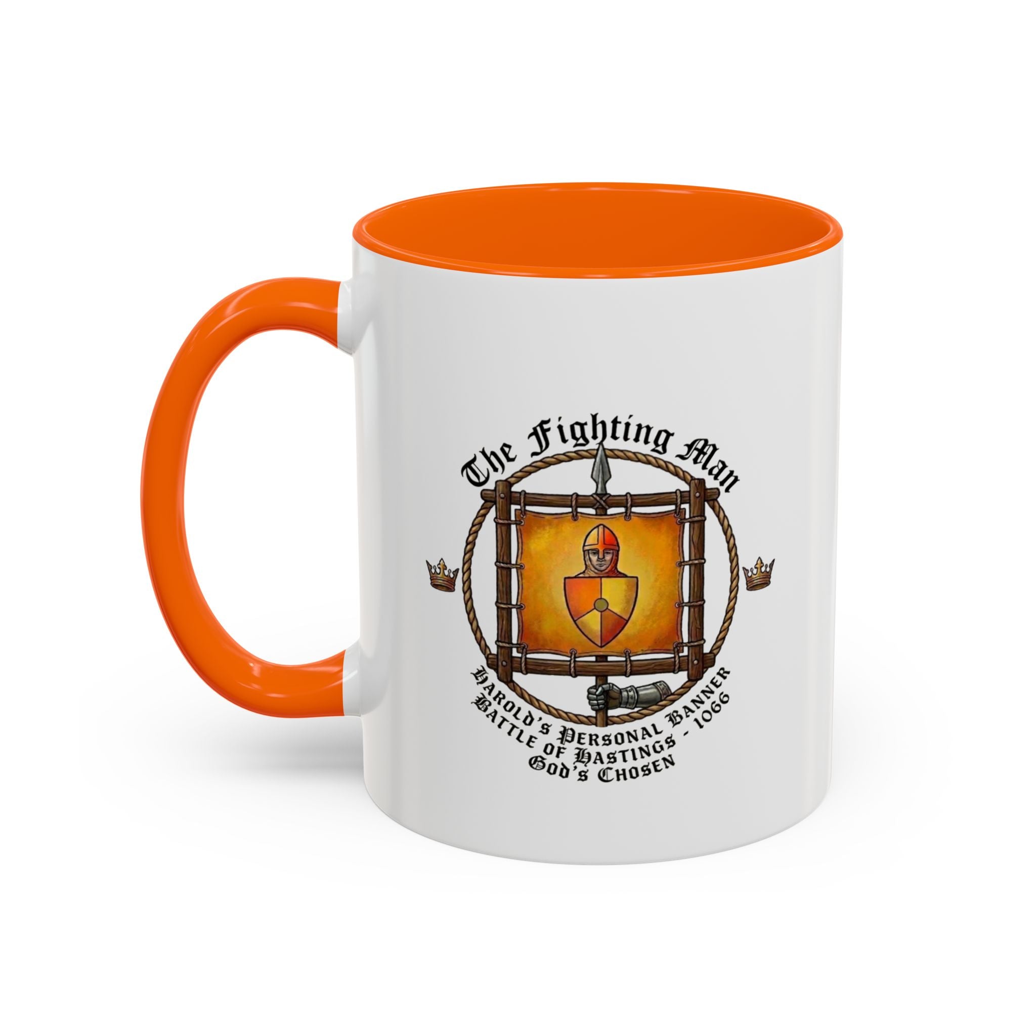 King Harold 'God's Chosen' Fighting Man Banner Coffee Mug | 1066 Battle of Hastings – 11oz
