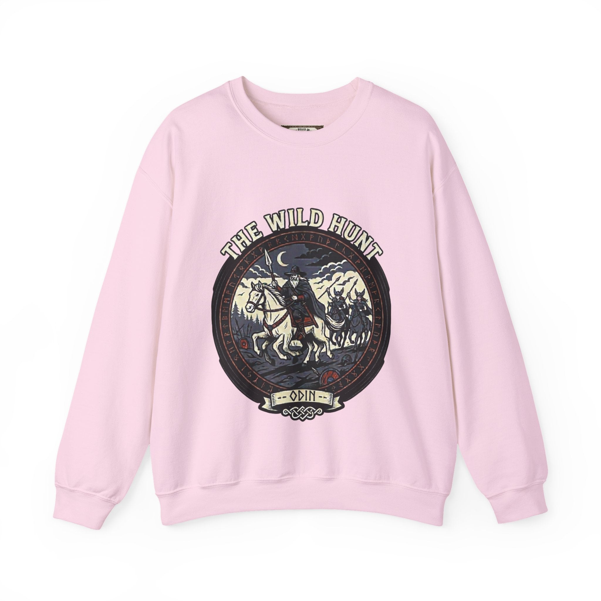 The Wild Hunt Unisex Sweatshirt – Odin on Sleipnir Norse Mythology Crewneck