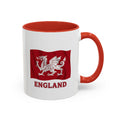 Saxon White Dragon Coffee Mug | England Heritage Ceramic Mug 11oz