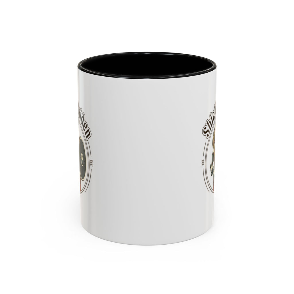 Shield Maiden Coffee Mug | Viking Warrior Woman Design | 11oz Ceramic Mug