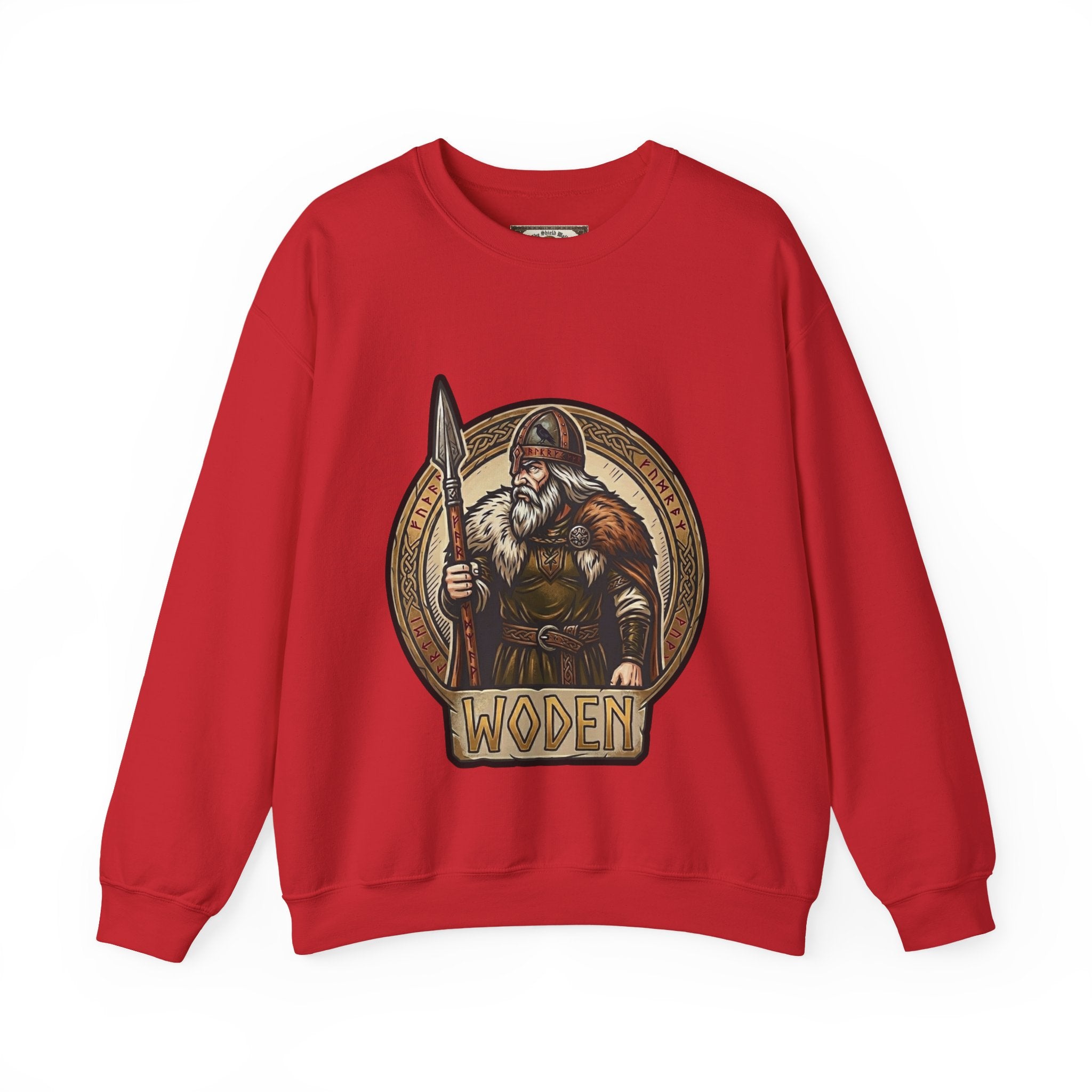 Woden Crewneck Sweatshirt | Unisex Anglo-Saxon Odin Mythology Sweater