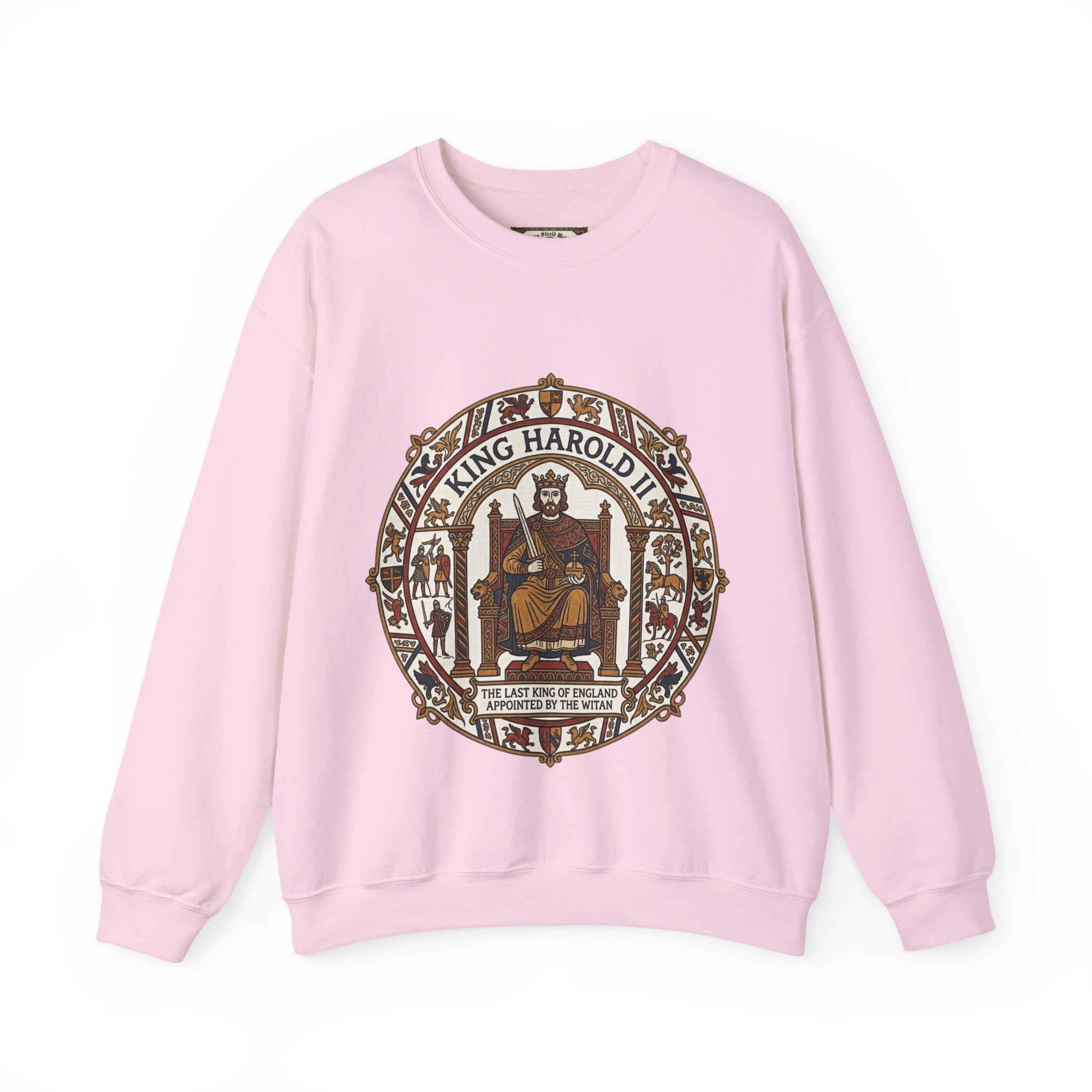 King Harold II Unisex Crewneck Sweatshirt – Medieval Anglo-Saxon Heritage Design