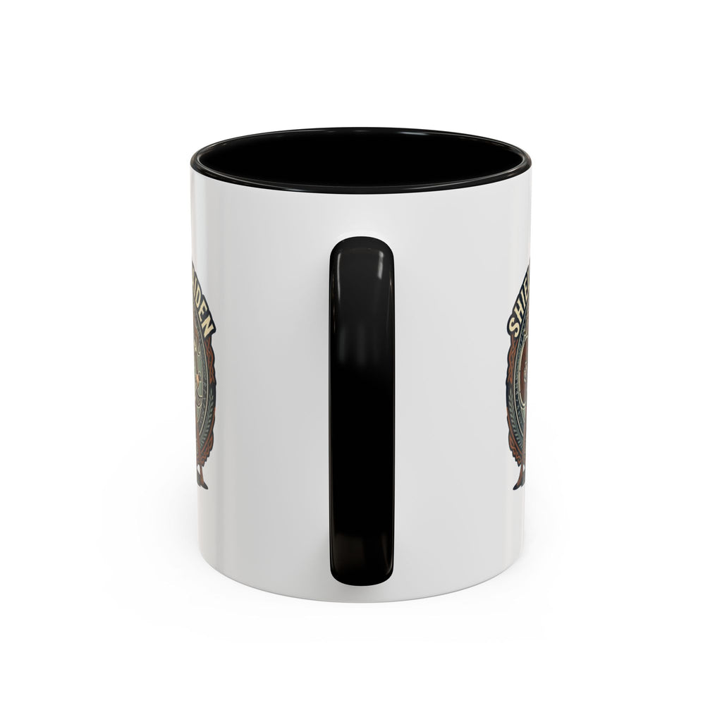 Shield Maiden Coffee Mug | Anglo-Saxon Warrior Woman | 11oz Accent Mug