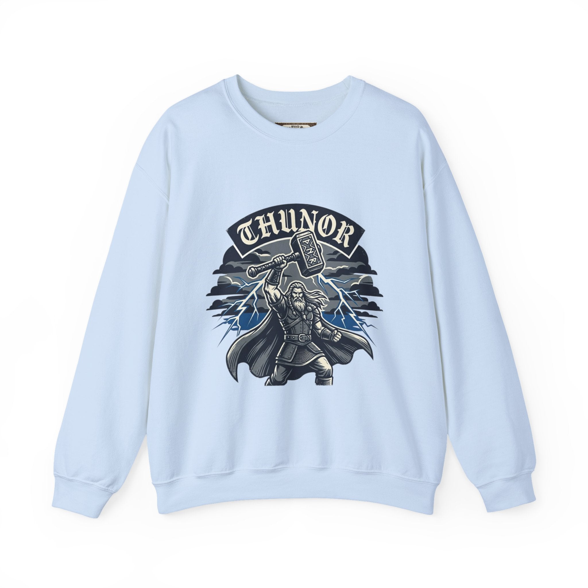 Thunor 'The Thunderer' Sweatshirt — Anglo-Saxon God of Thunder Design