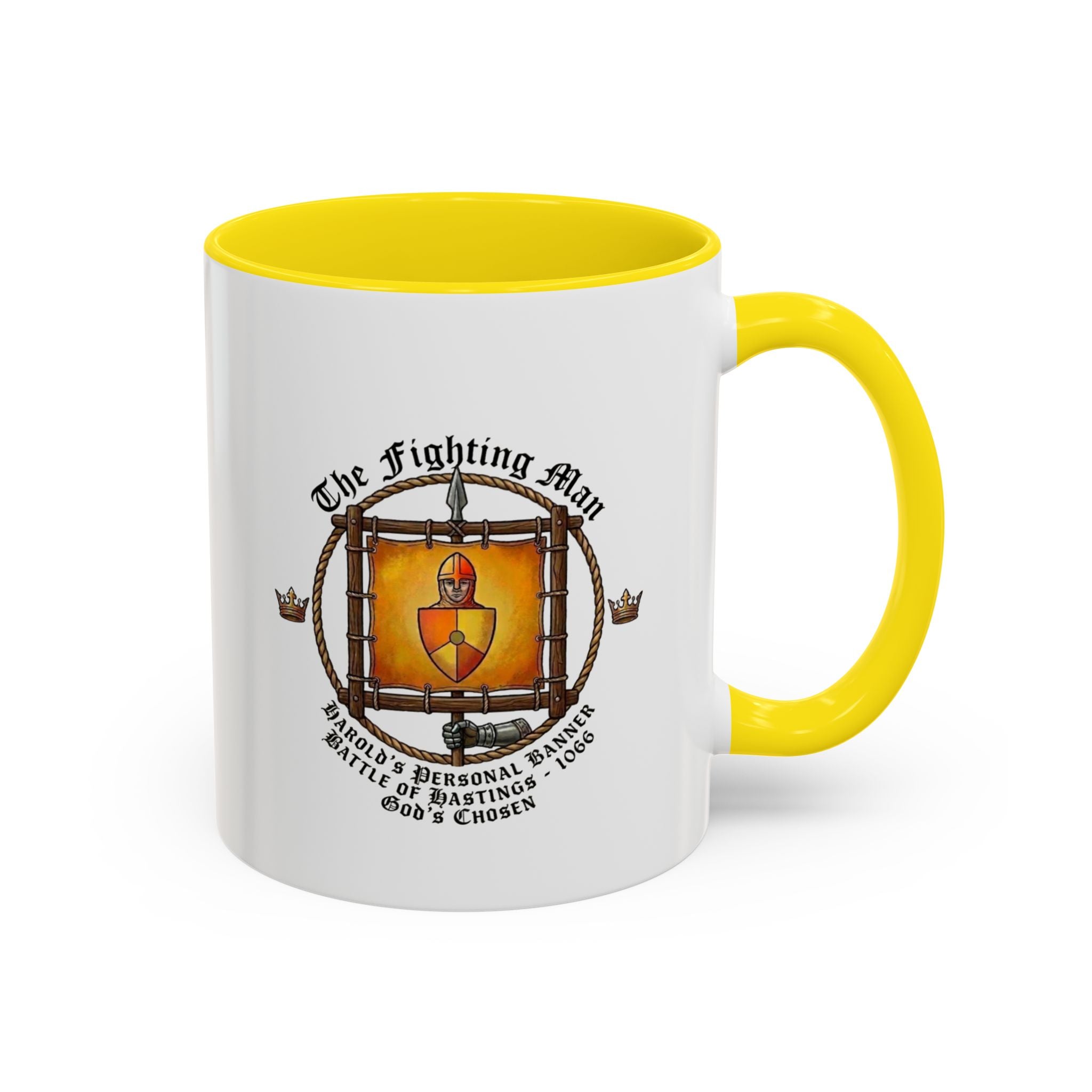King Harold 'God's Chosen' Fighting Man Banner Coffee Mug | 1066 Battle of Hastings – 11oz
