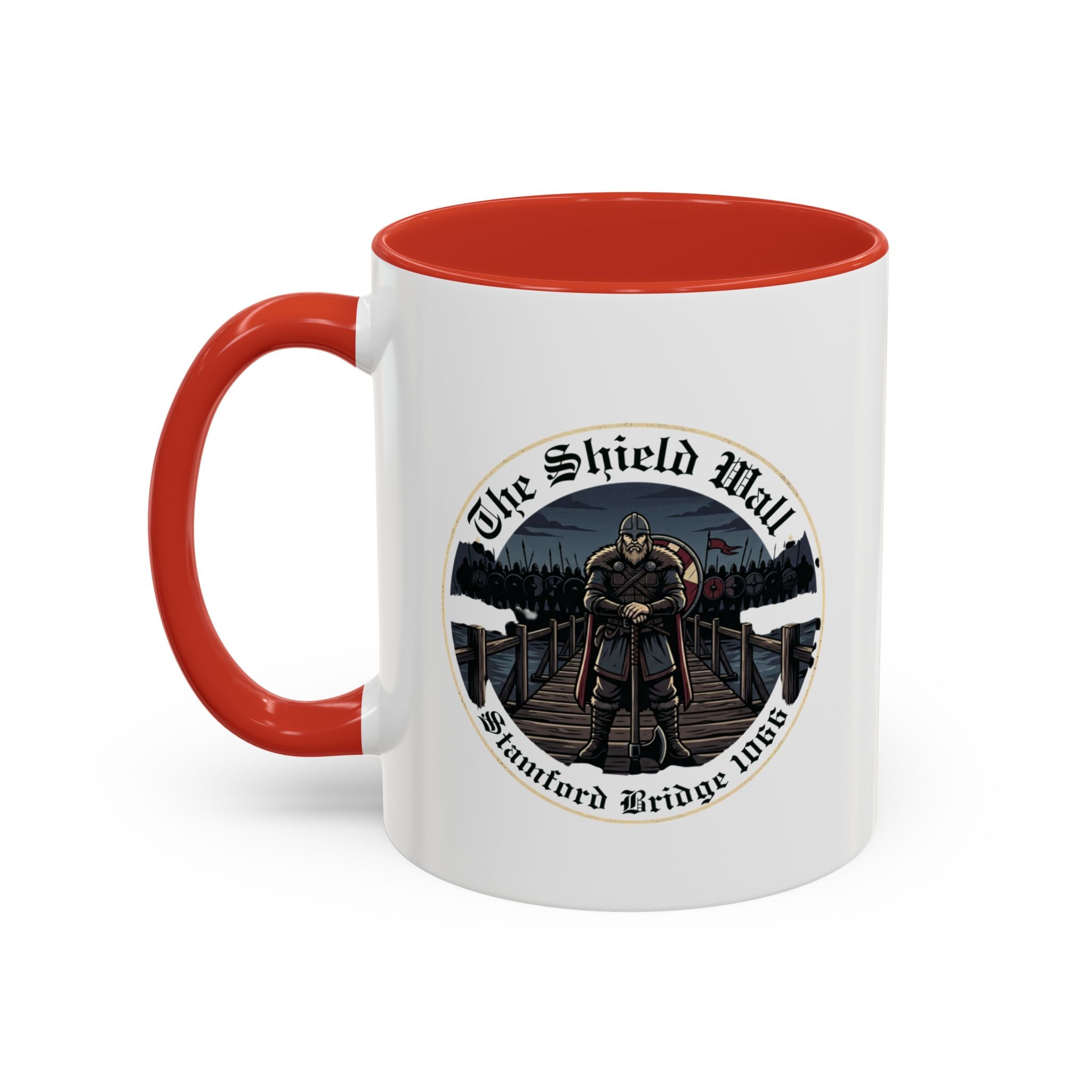 Stamford Bridge 1066 Accent Mug — The Lone Axeman of the Shield Wall