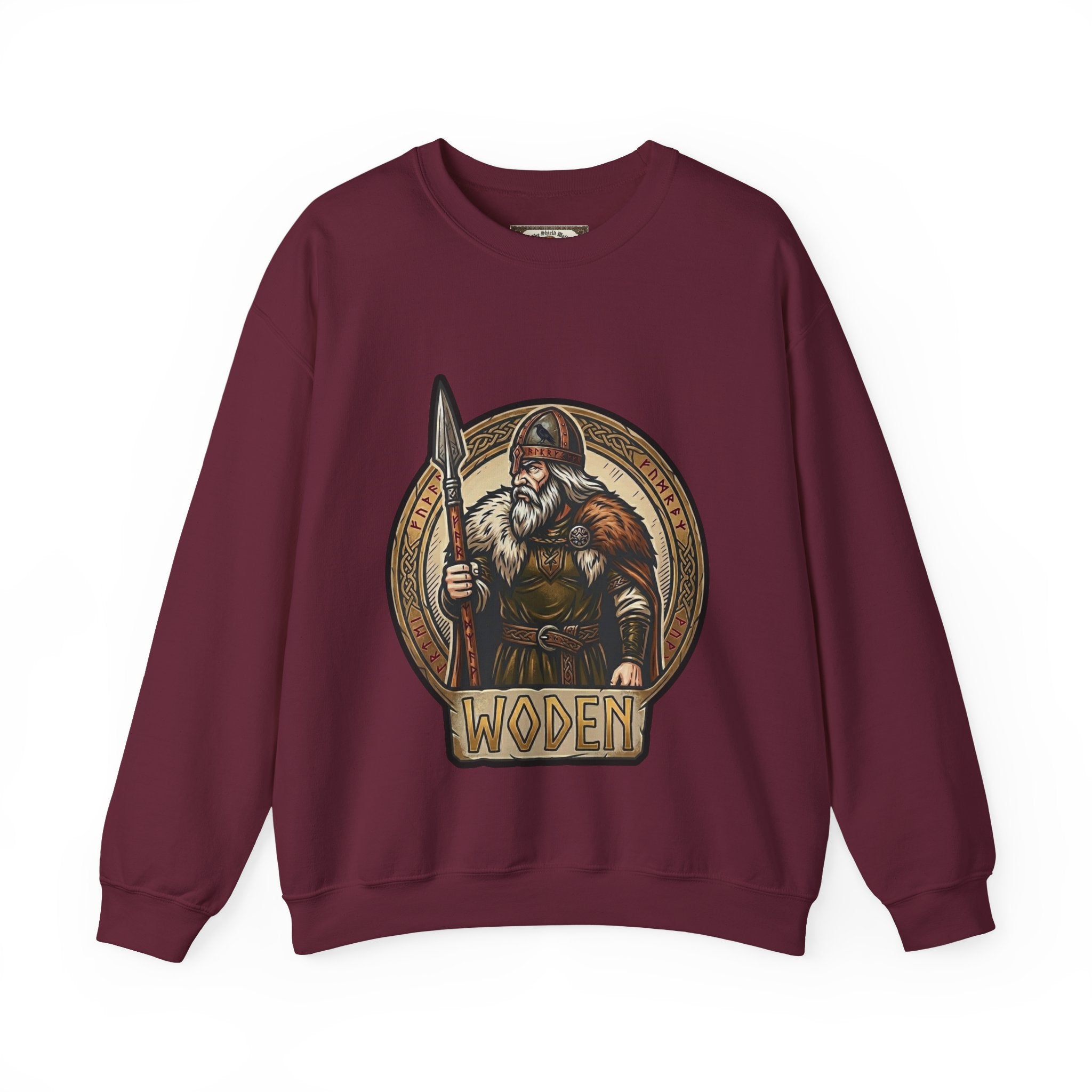 Woden Crewneck Sweatshirt | Unisex Anglo-Saxon Odin Mythology Sweater