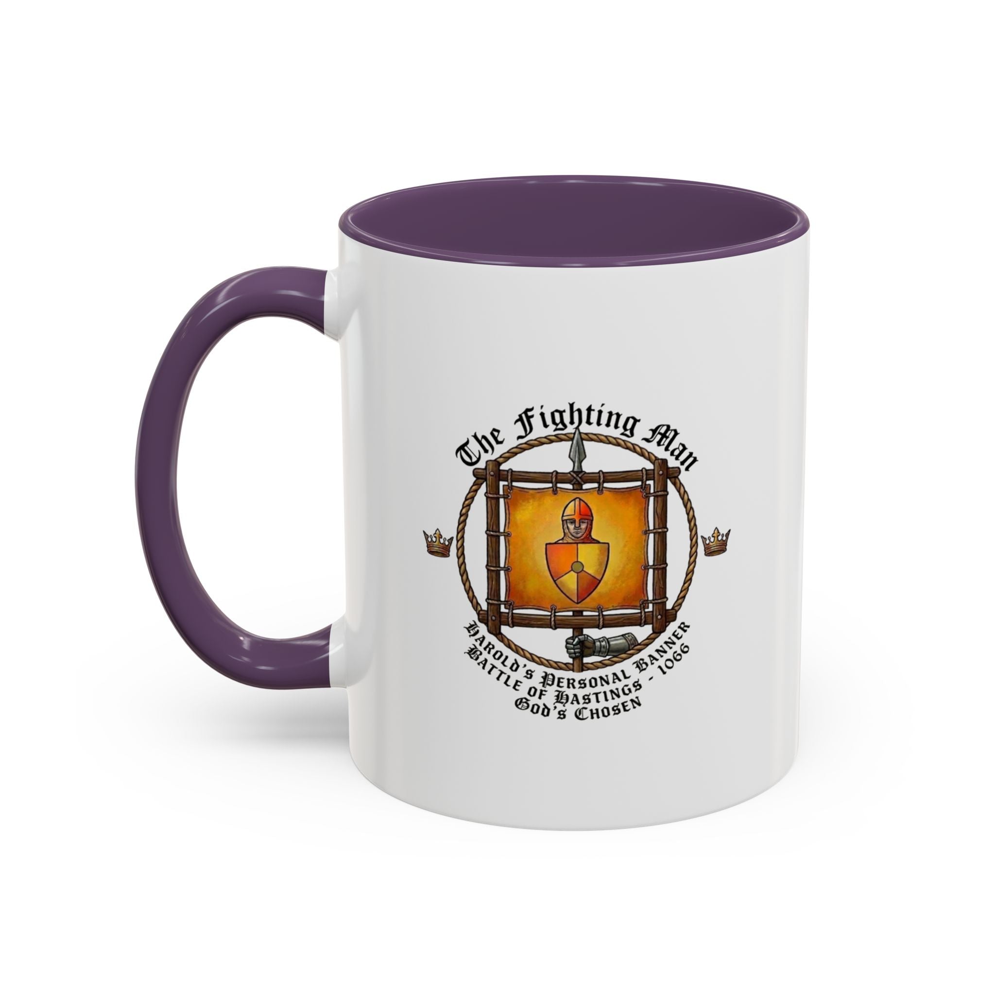 King Harold 'God's Chosen' The Fighting Man Banner Coffee Mug — 1066 Battle of Hastings Tribute
