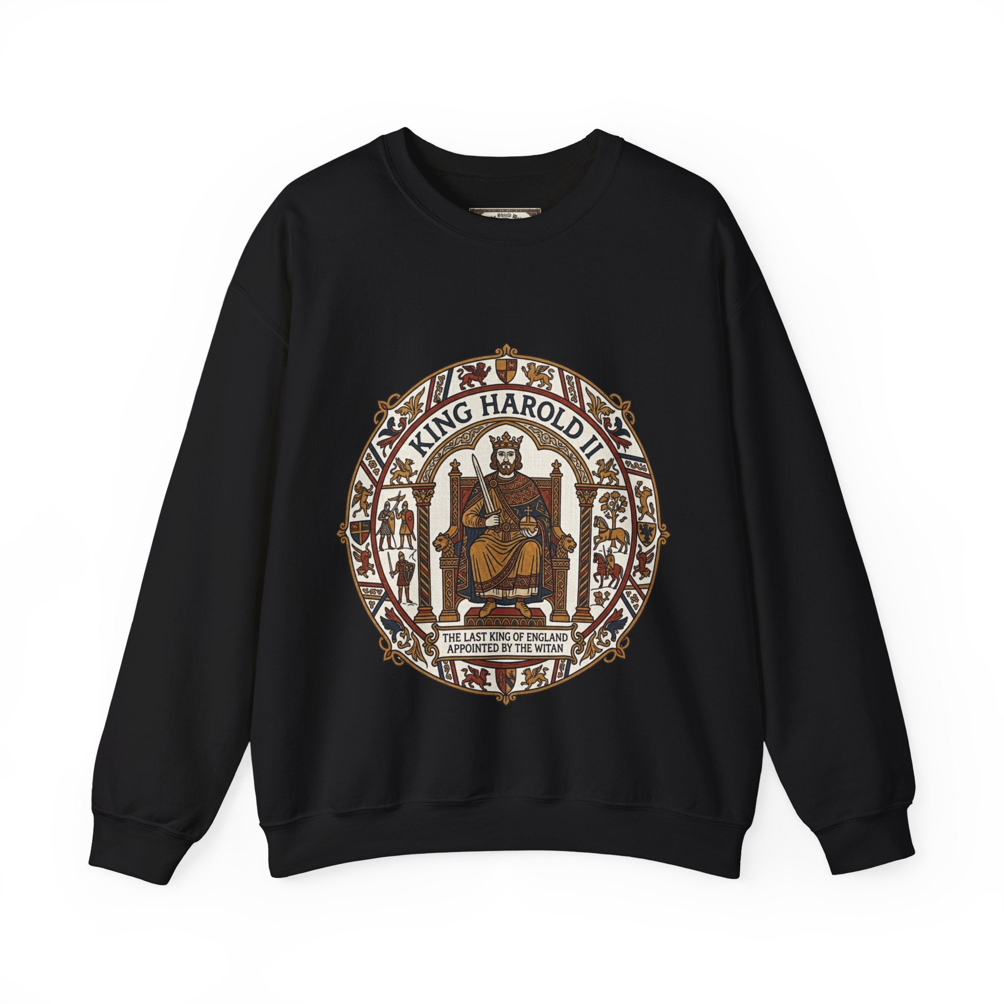 King Harold II Unisex Crewneck Sweatshirt – Medieval Anglo-Saxon Heritage Design