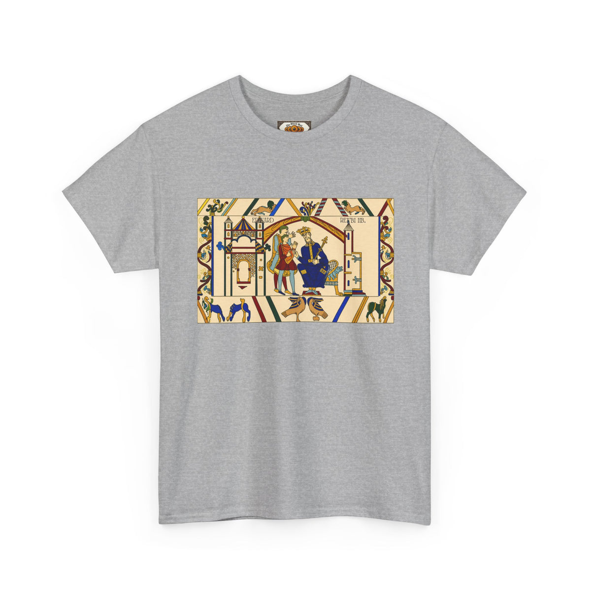 King Edward the Confessor — Bayeux Tapestry Heritage T-Shirt | Heritage Clothing