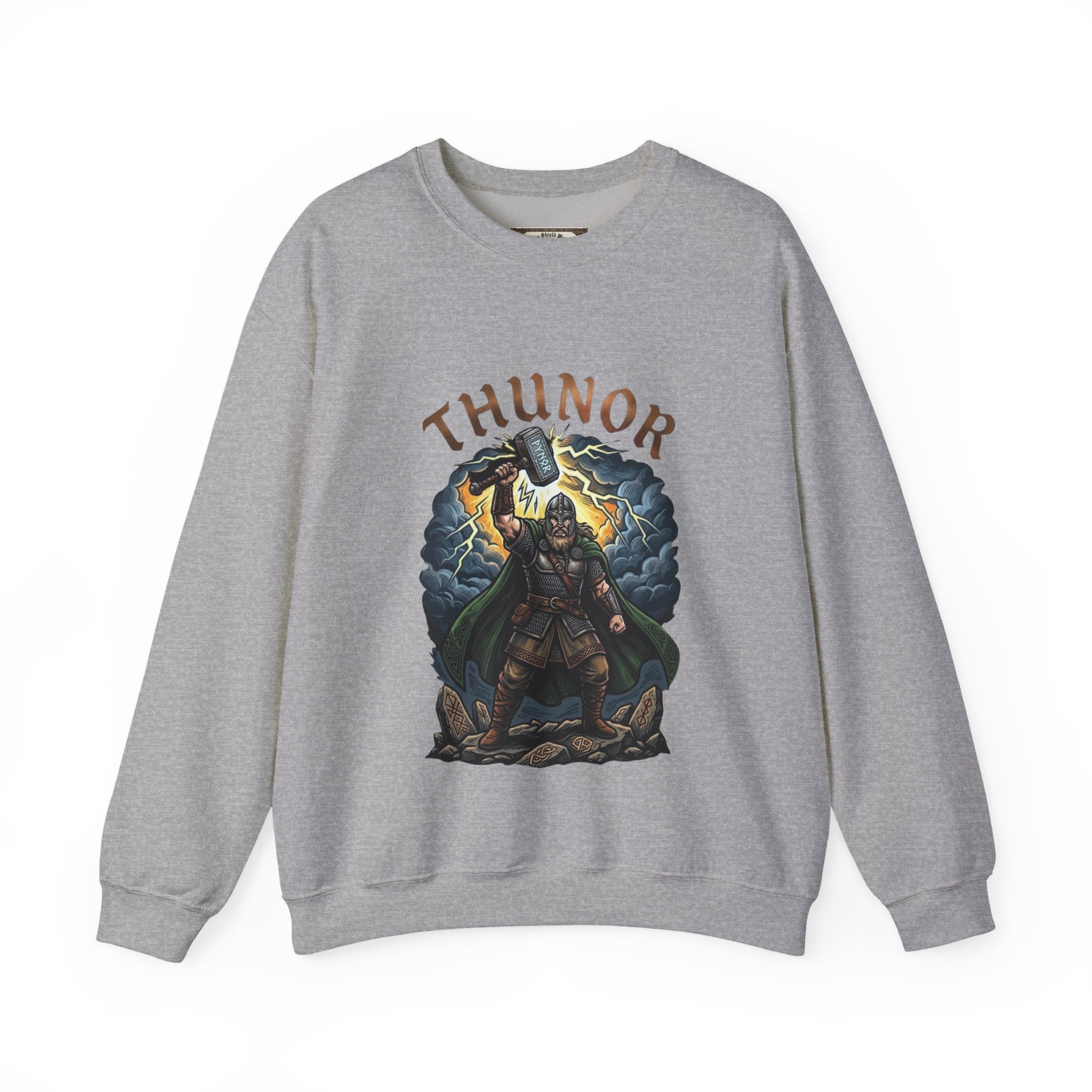 Thunor God of Thunder Sweatshirt — Anglo‑Saxon Mythology Crewneck
