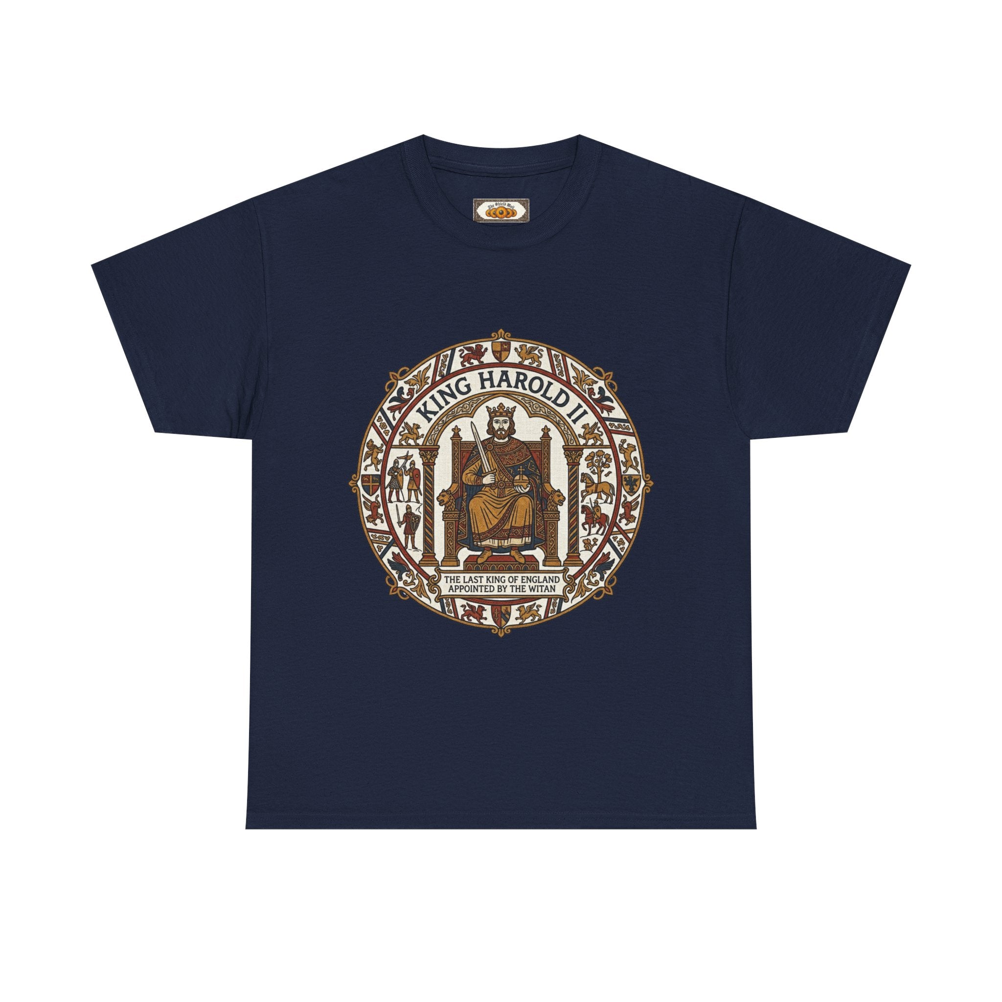 King Harold II T-Shirt | Unisex Adults Viking Anglo-Saxon History Tee | Battle of Hastings 1066