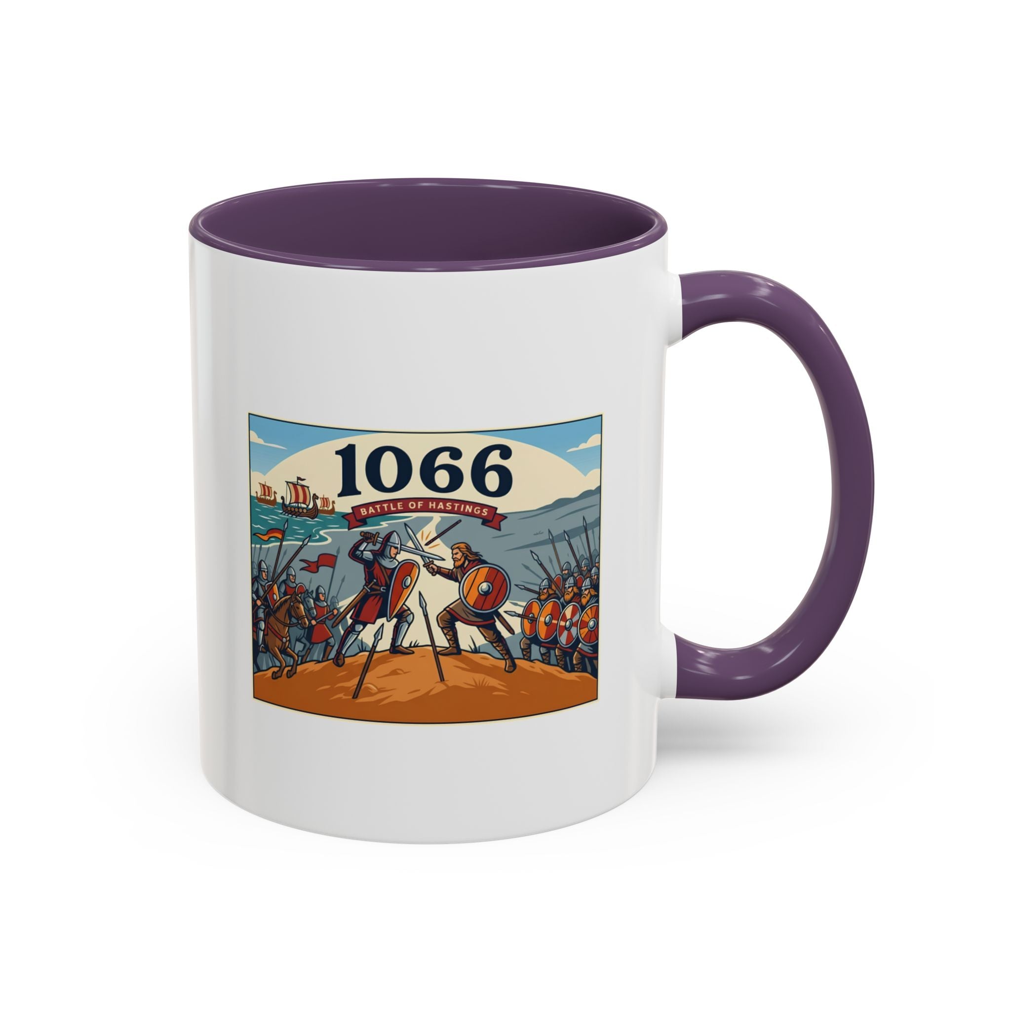 1066 Battle Coffee Mug — Medieval Norman Conquest Design — End of an Era — 11oz