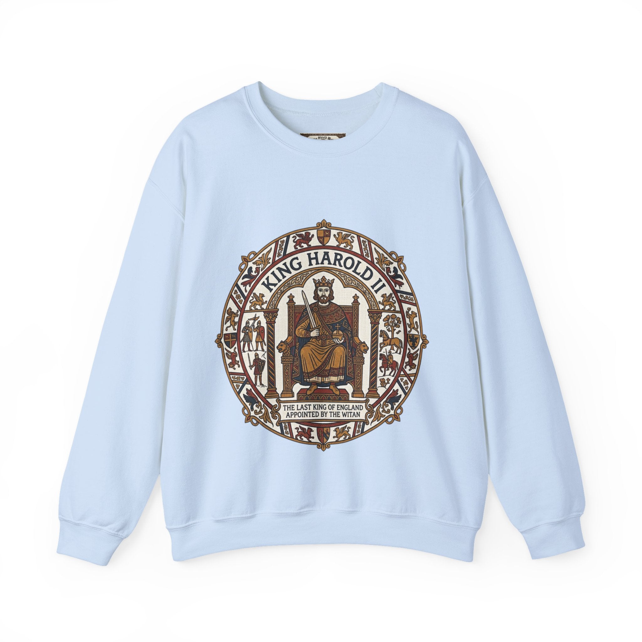 King Harold II Unisex Crewneck Sweatshirt – Medieval Anglo-Saxon Heritage Design