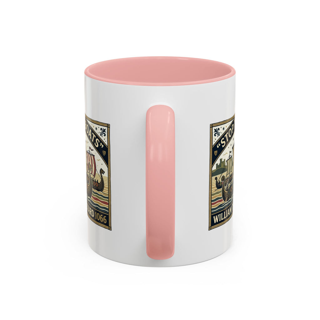 "Stop the Boats" Norman Protest Accent Coffee Mug — William the Bastard 1066 — 11oz
