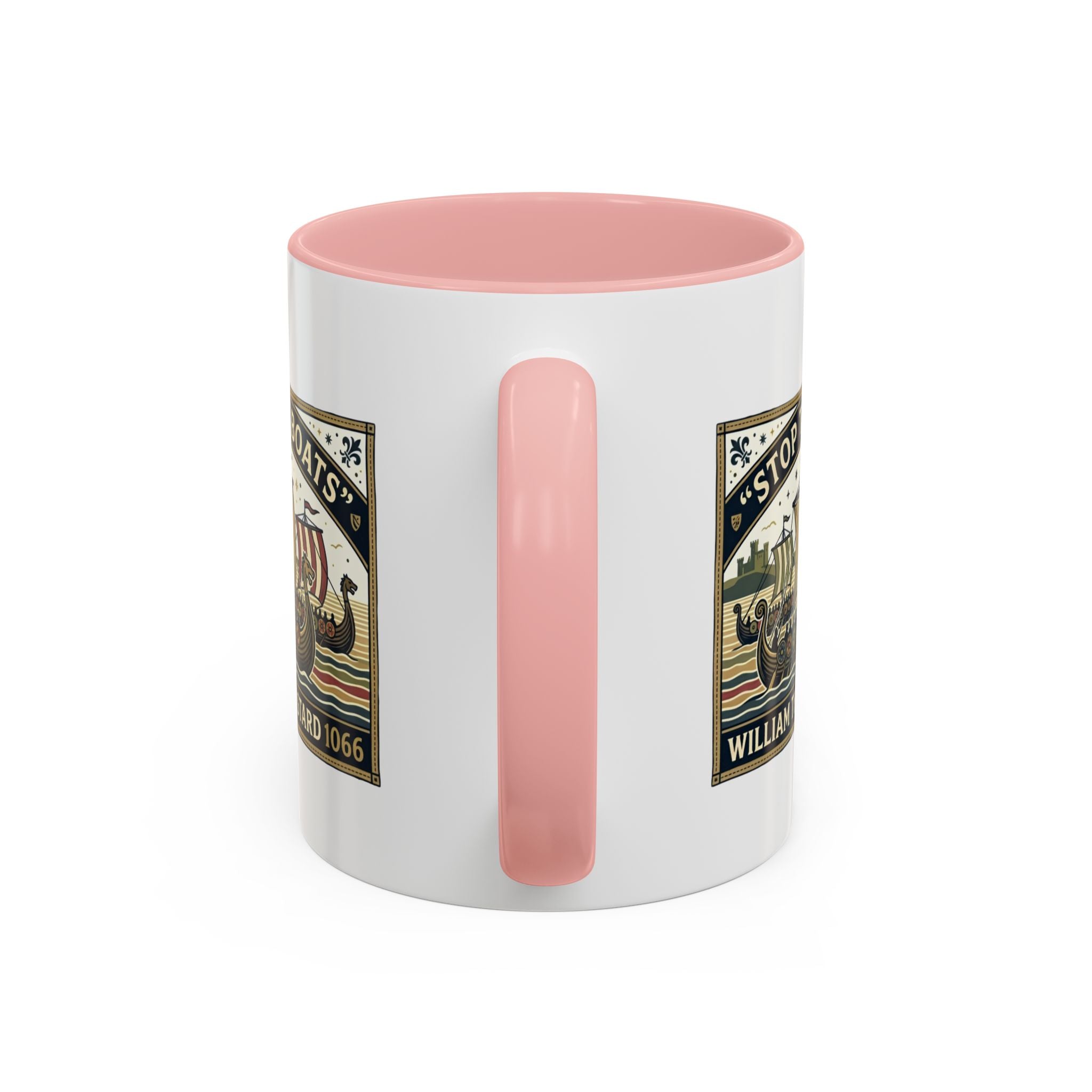 "Stop the Boats" Norman Protest Accent Coffee Mug — William the Bastard 1066 — 11oz