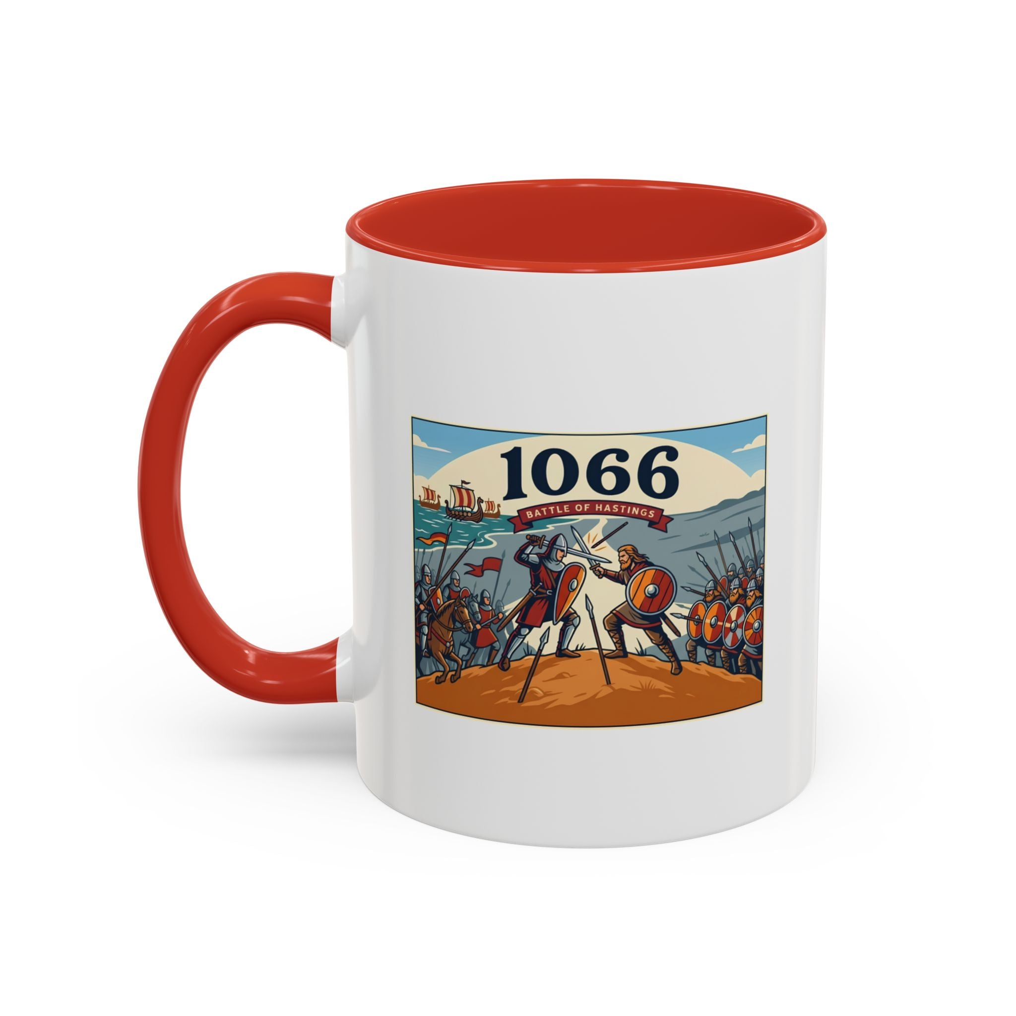 1066 Battle Coffee Mug — Medieval Norman Conquest Design — End of an Era — 11oz
