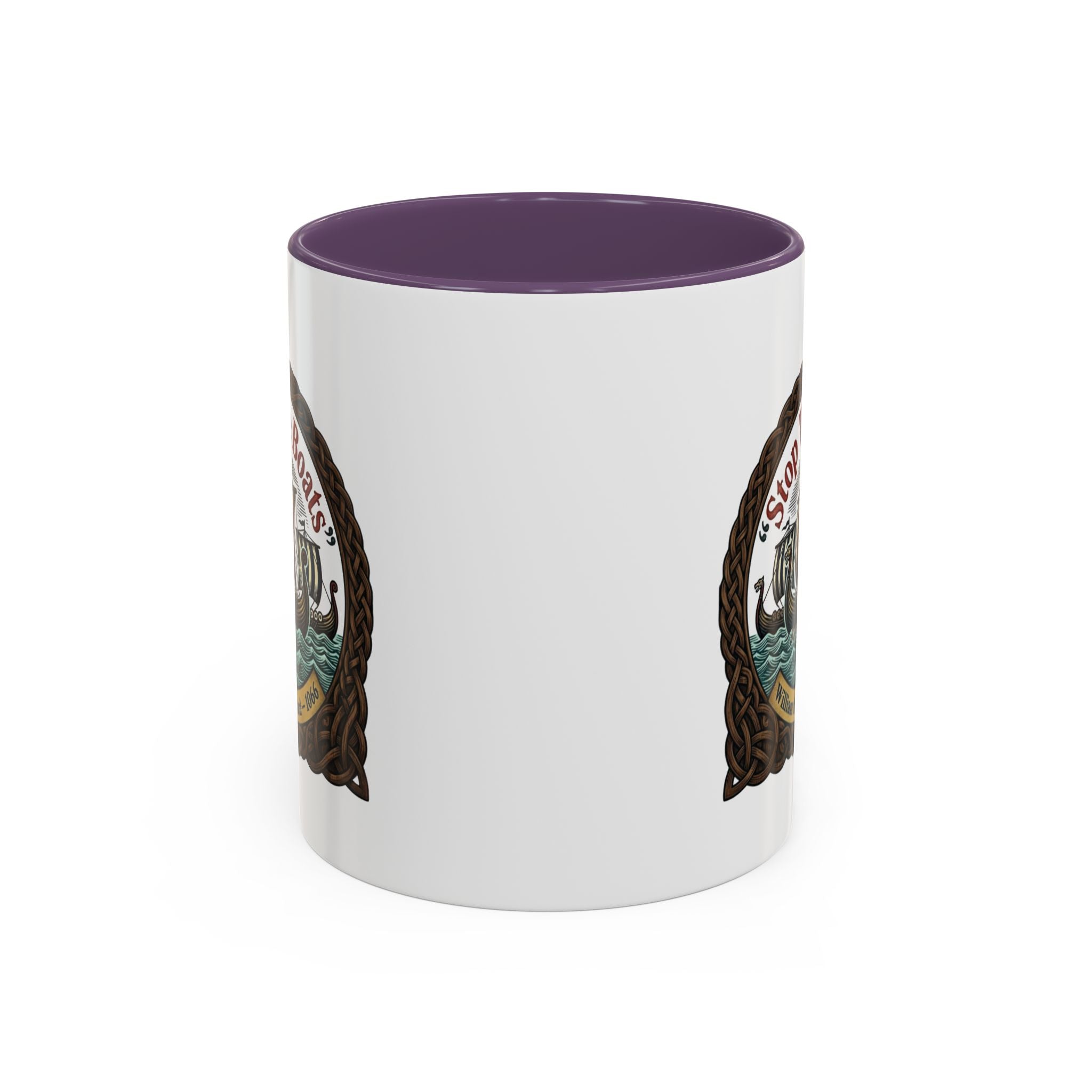"Stop the Boats" Norman Protest Accent Coffee Mug — William the Bastard 1066 — 11oz