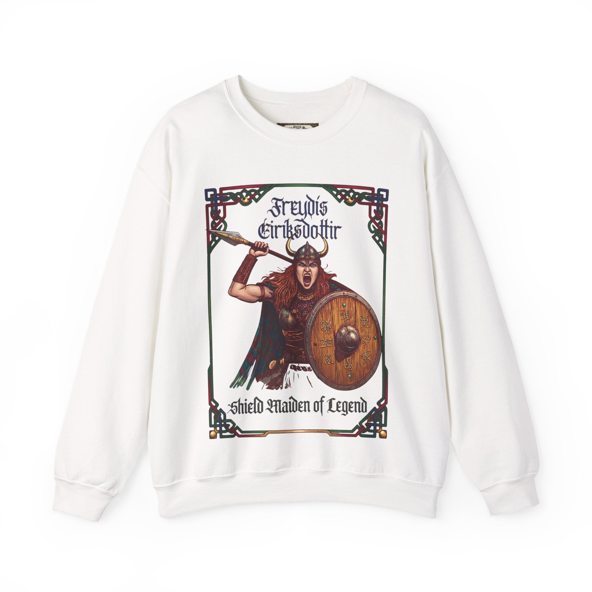 Freydís Eiríksdóttir Shield Maiden Sweatshirt | Norse Viking Warrior Woman