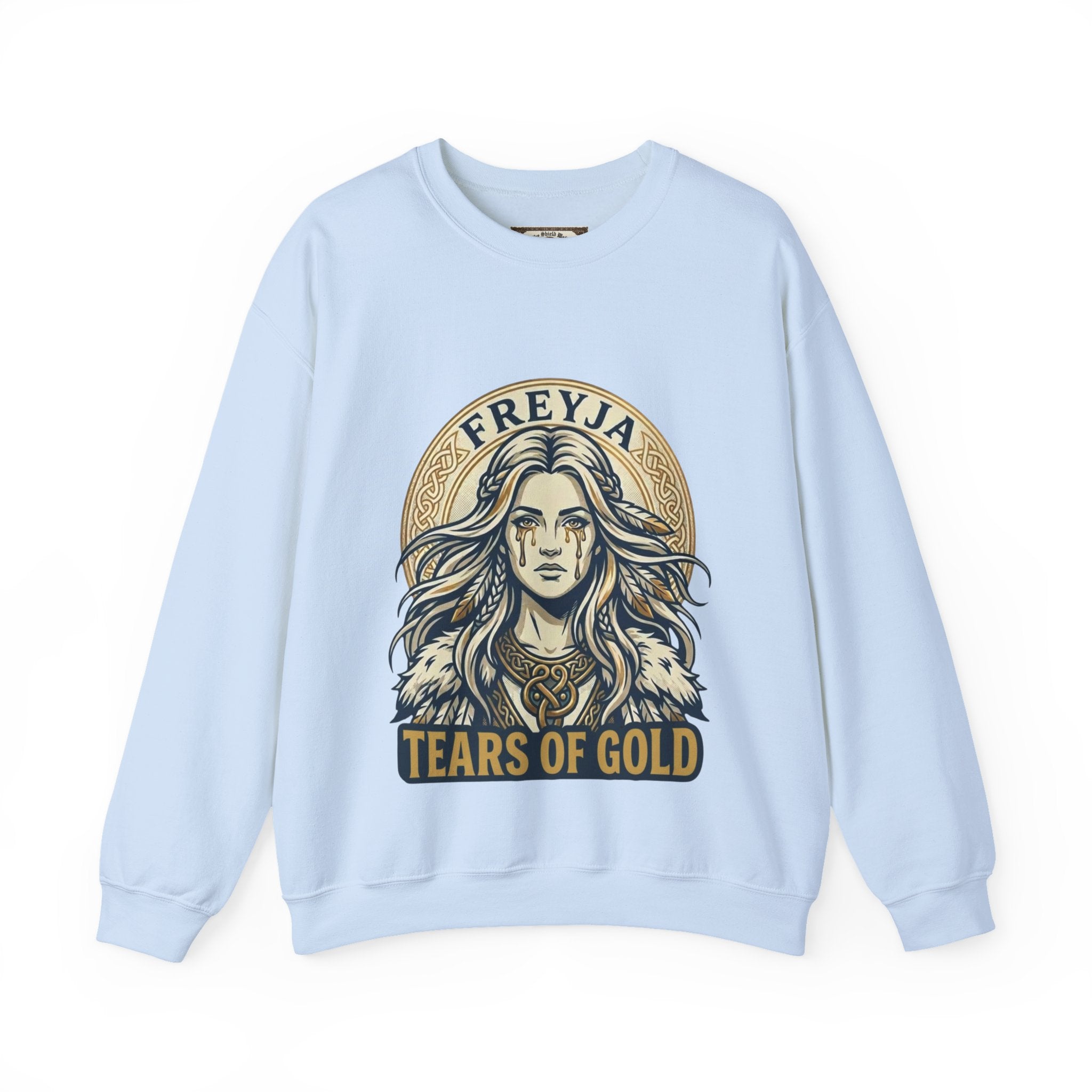 Freyja Tears of Gold Unisex Norse Goddess Sweatshirt – Adult Viking Mythology Top