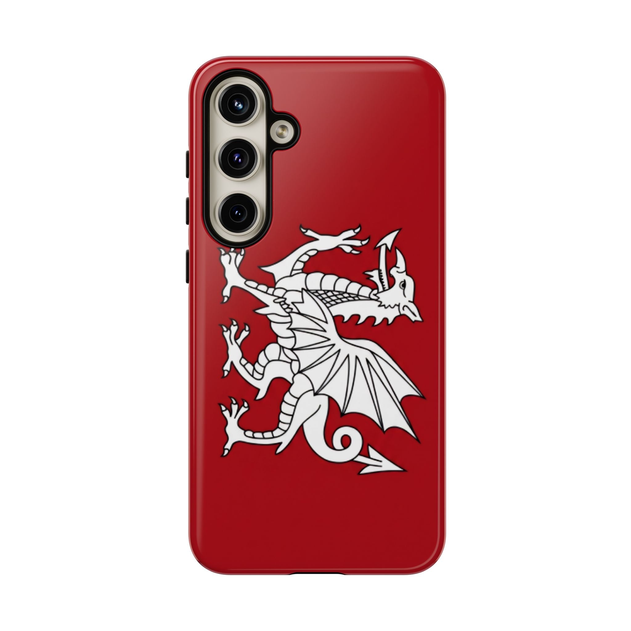 White Wessex Dragon Phone Case — Anglo-Saxon Emblem Phone Cover