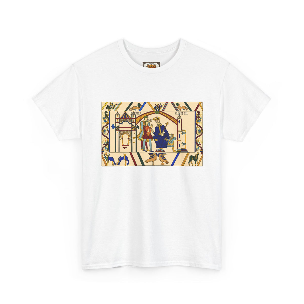 King Edward the Confessor — Bayeux Tapestry Heritage T-Shirt | Heritage Clothing