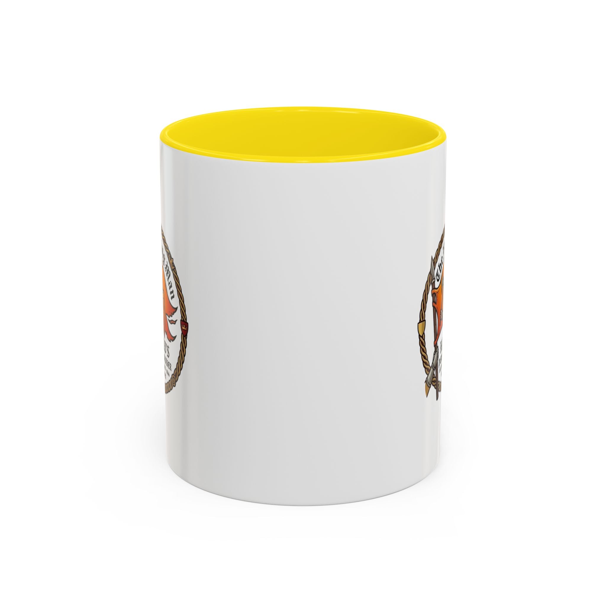 King Harold The Fighting Man Axe Banner Accent Coffee Mug — 11/15oz Last Anglo Saxon King
