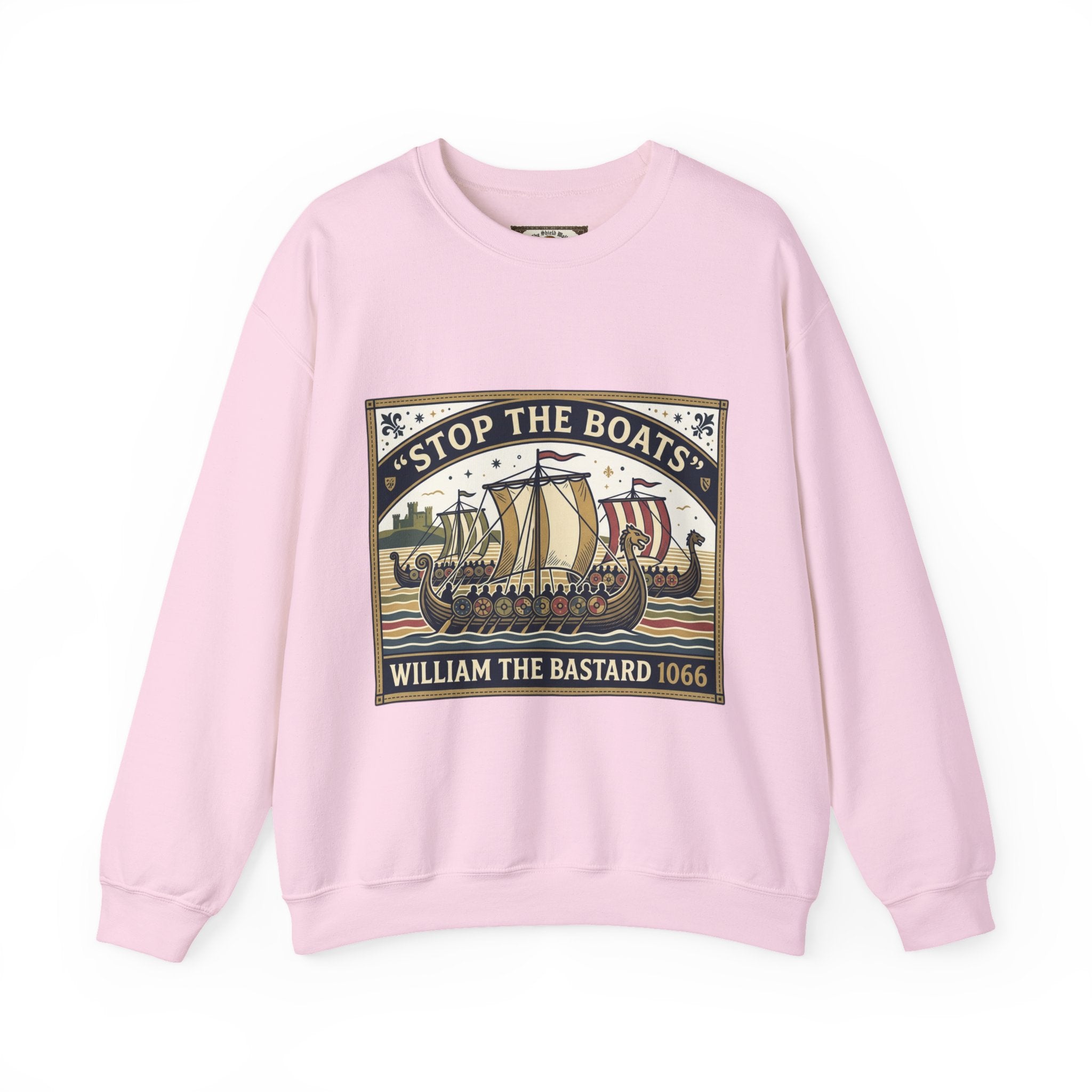 Stop the Boats — The Norman Conquest 1066 Crewneck Sweatshirt
