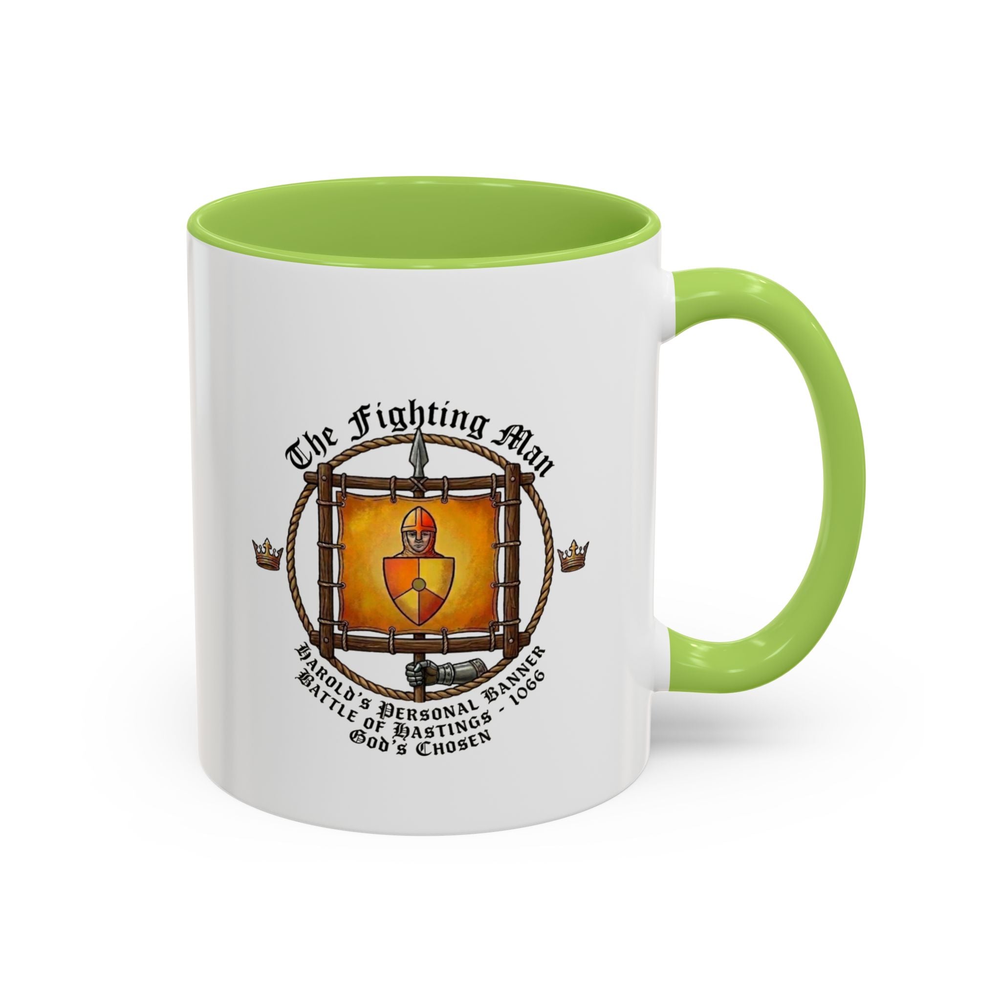 King Harold 'God's Chosen' Fighting Man Banner Coffee Mug | 1066 Battle of Hastings – 11oz