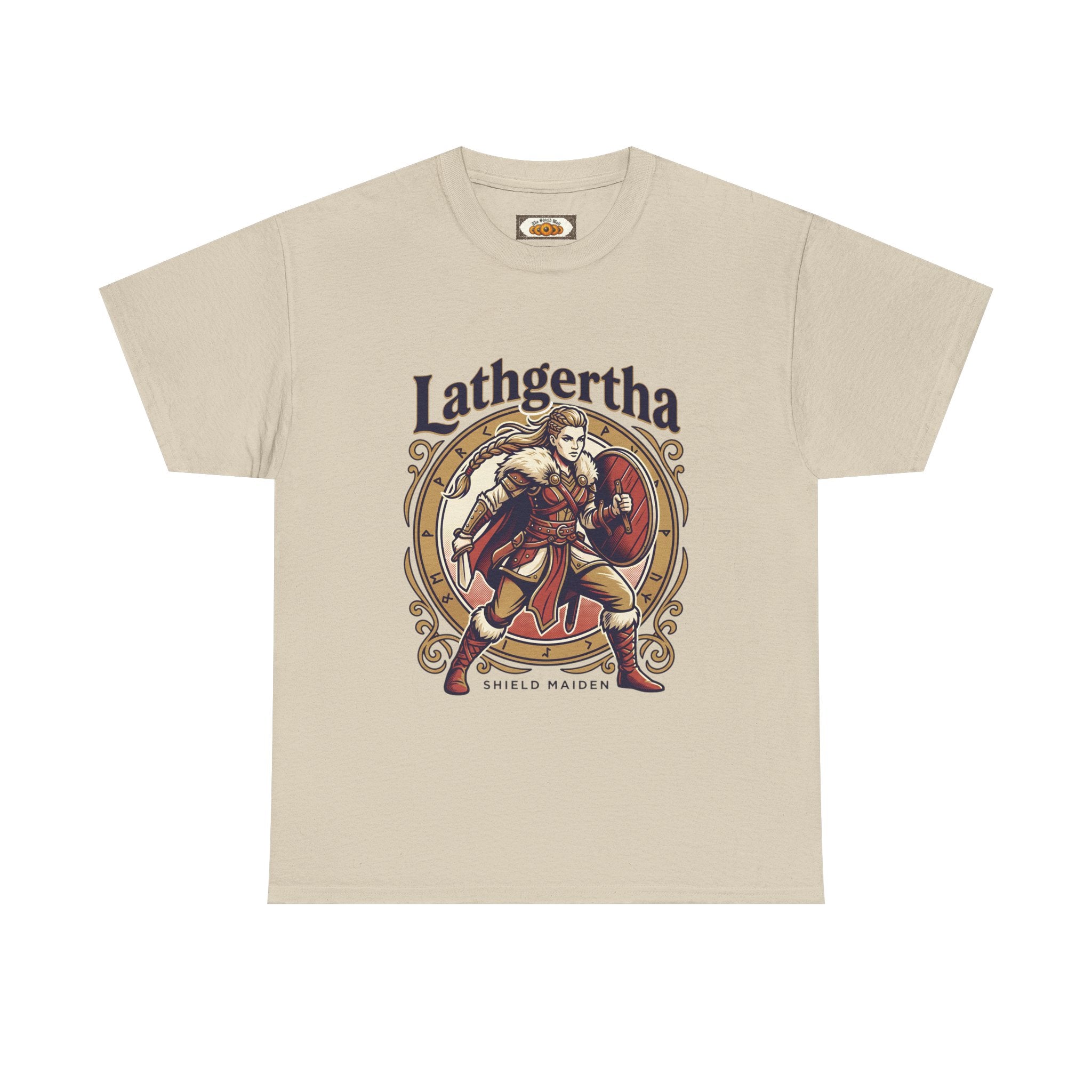 Shield Maiden T-Shirt | Lathgertha Viking Art | Unisex Adult Tee