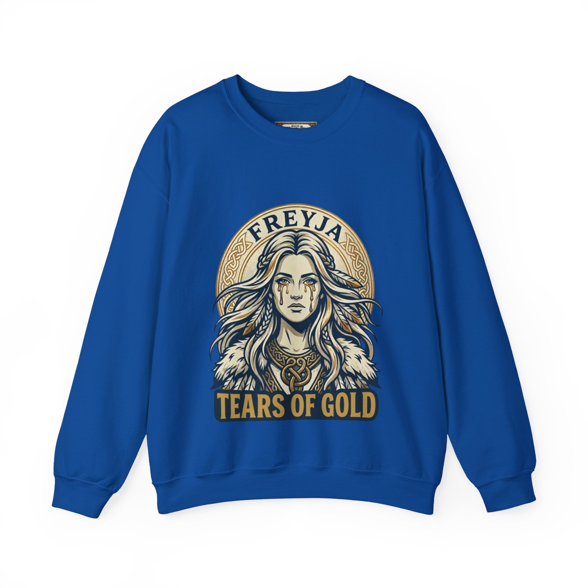 Freyja Tears of Gold Unisex Norse Goddess Sweatshirt – Adult Viking Mythology Top