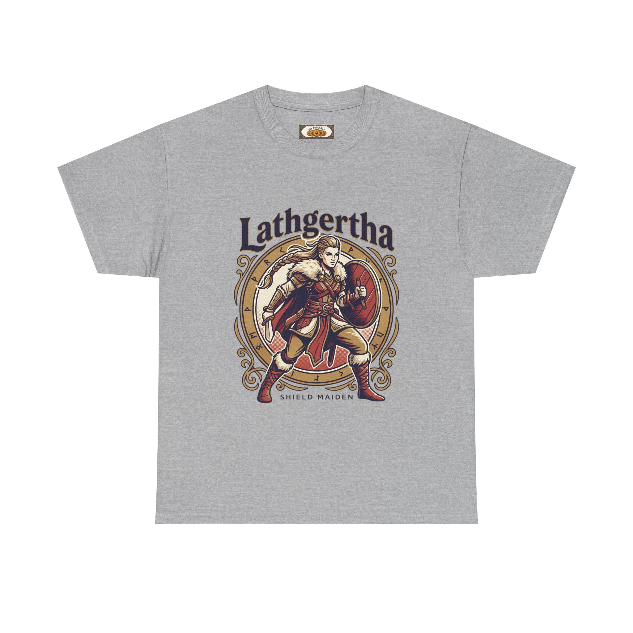 Shield Maiden T-Shirt | Lathgertha Viking Art | Unisex Adult Tee