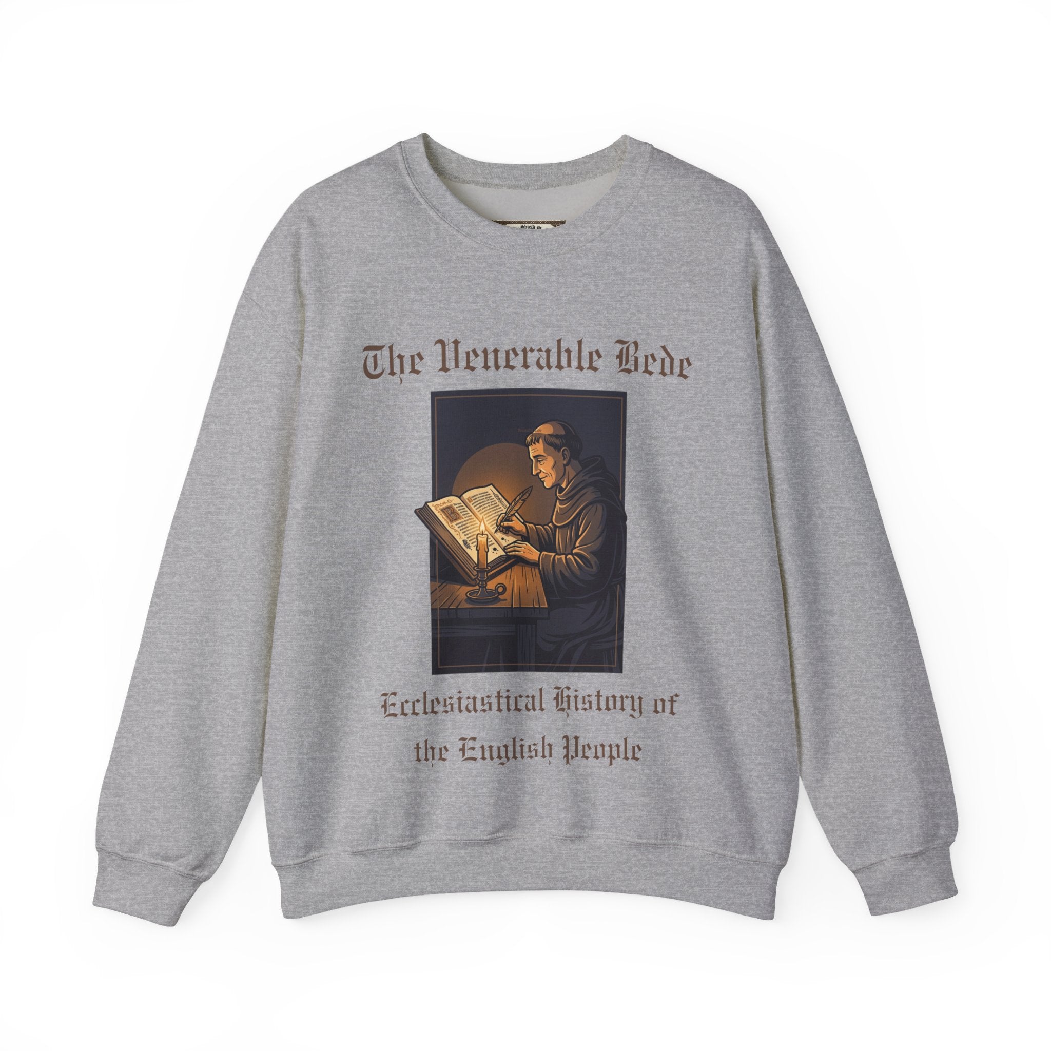 The Venerable Bede Sweatshirt | Unisex Anglo-Saxon Scholar History Crewneck for Adults