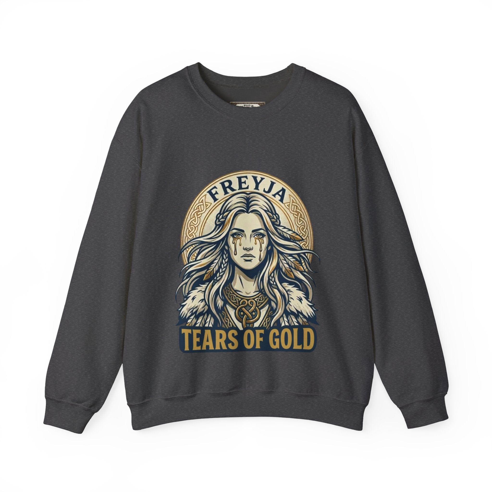 Freyja Tears of Gold Unisex Norse Goddess Sweatshirt – Adult Viking Mythology Top
