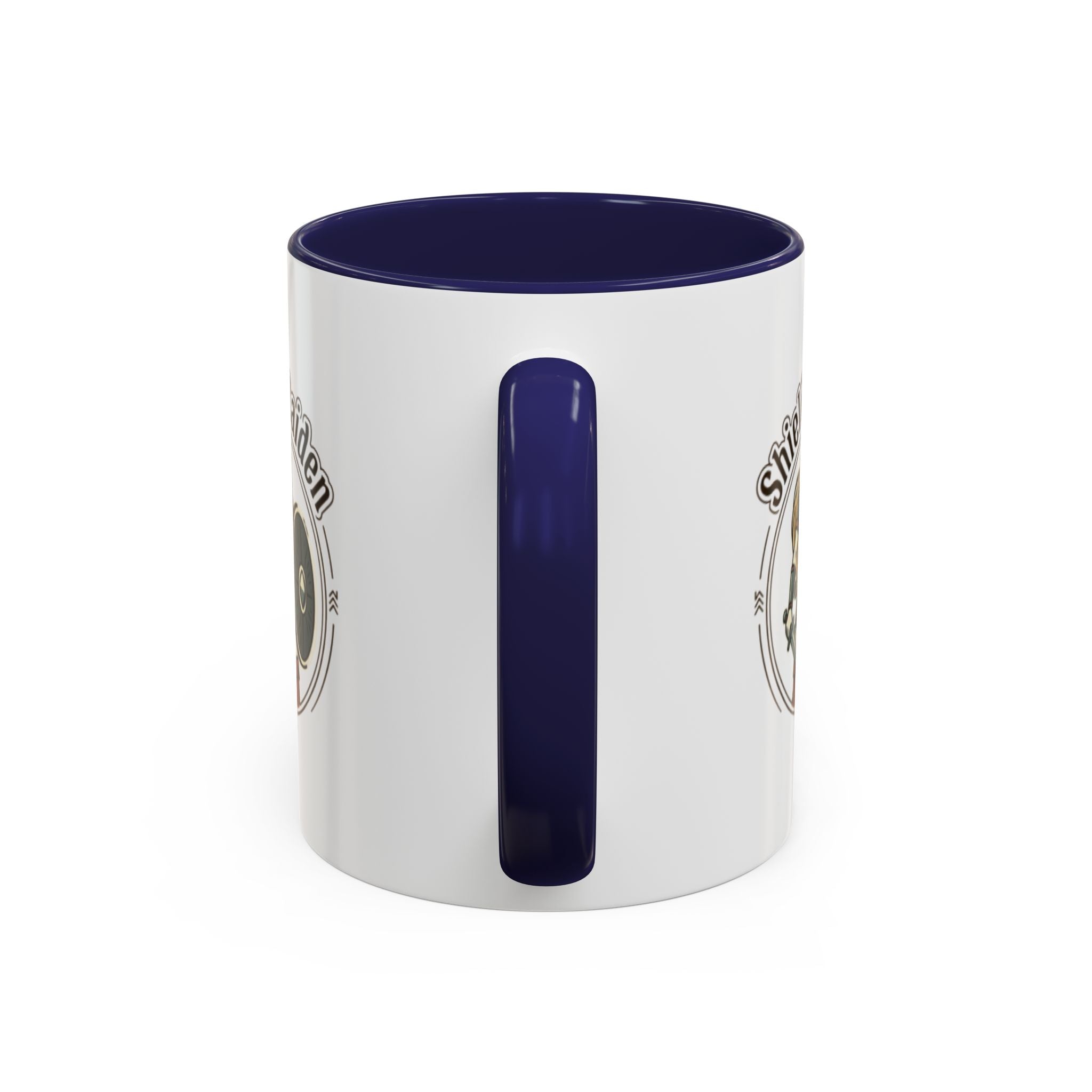 Shield Maiden Coffee Mug | Viking Warrior Woman Design | 11oz Ceramic Mug