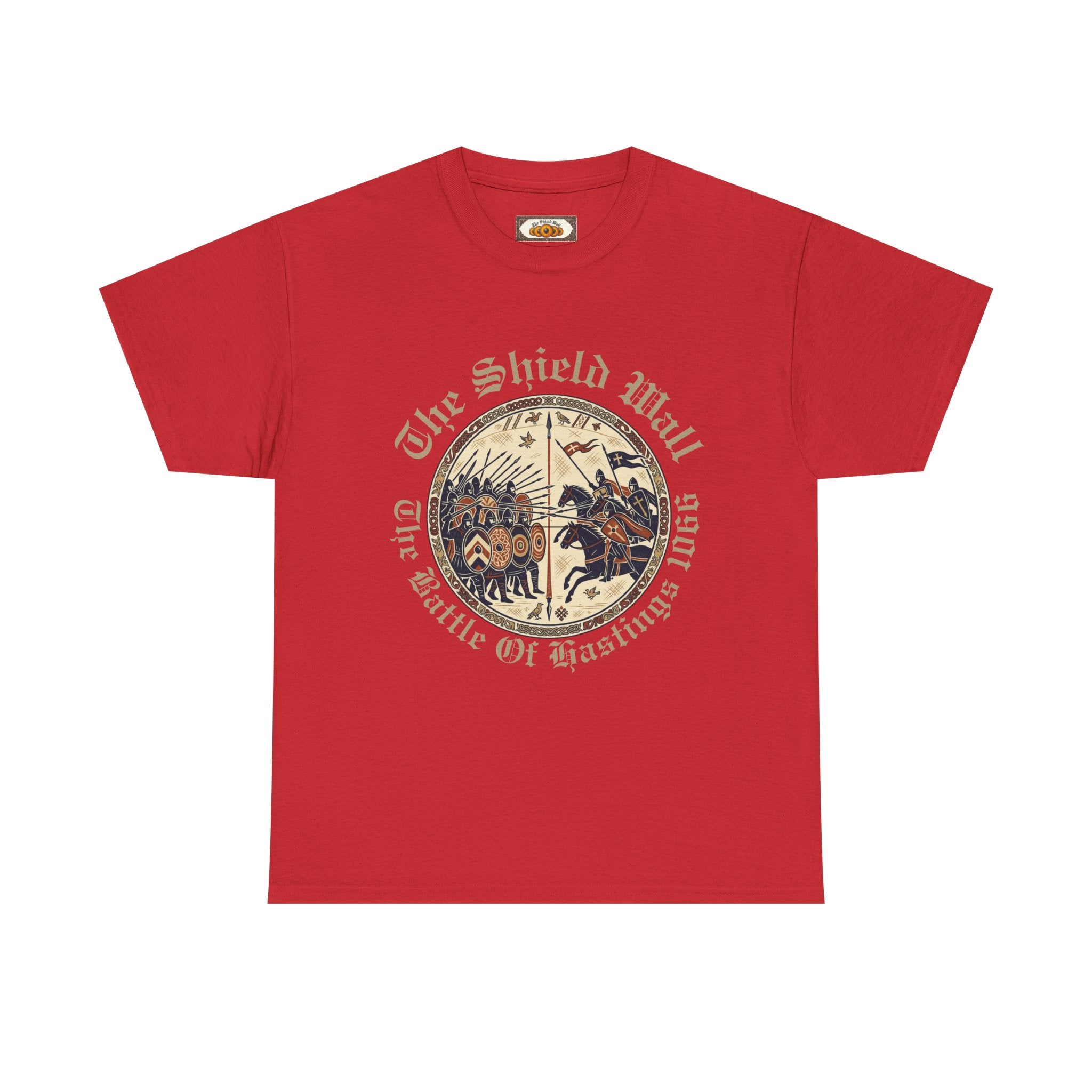 Battle of Hastings 1066 Unisex T-Shirt | Saxon Shield Wall Medieval Graphic Tee for Adults