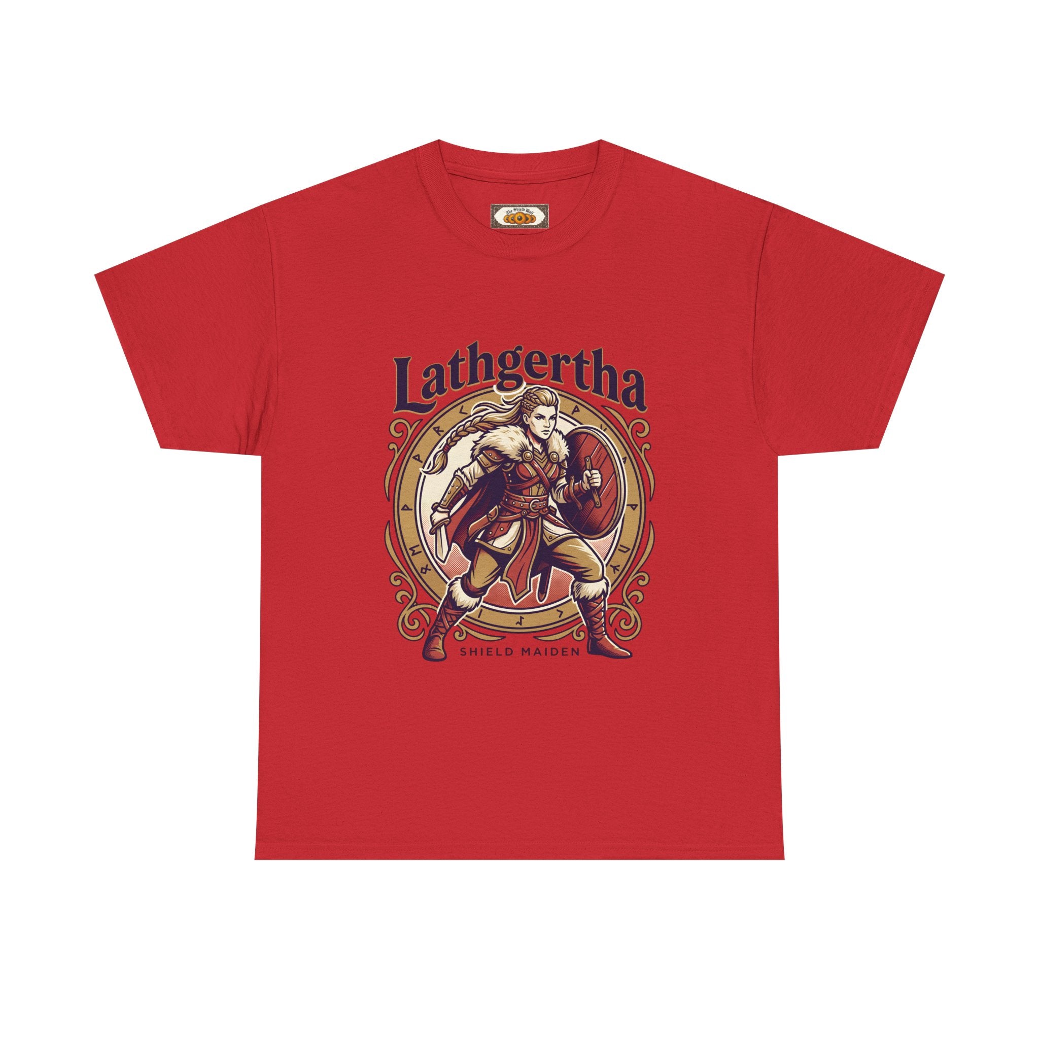 Shield Maiden T-Shirt | Lathgertha Viking Art | Unisex Adult Tee