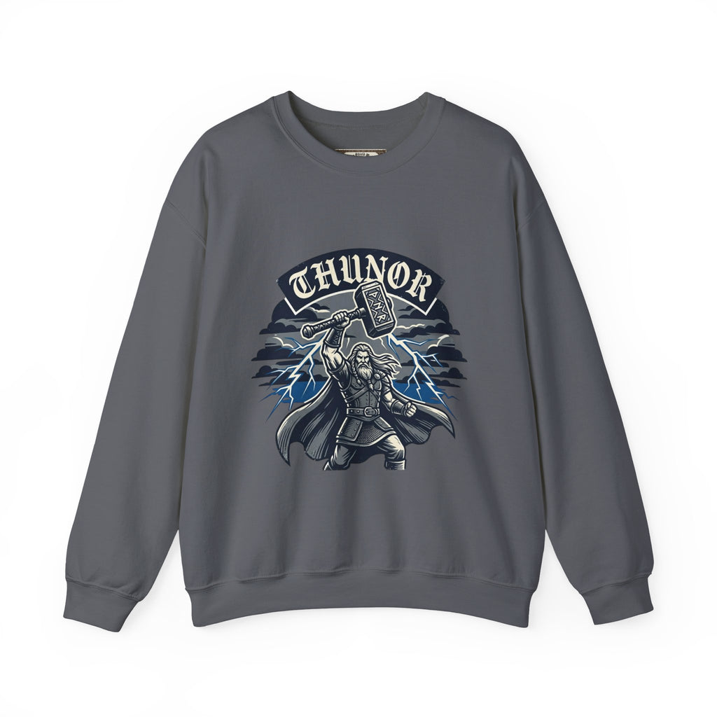 Thunor 'The Thunderer' Sweatshirt — Anglo-Saxon God of Thunder Design