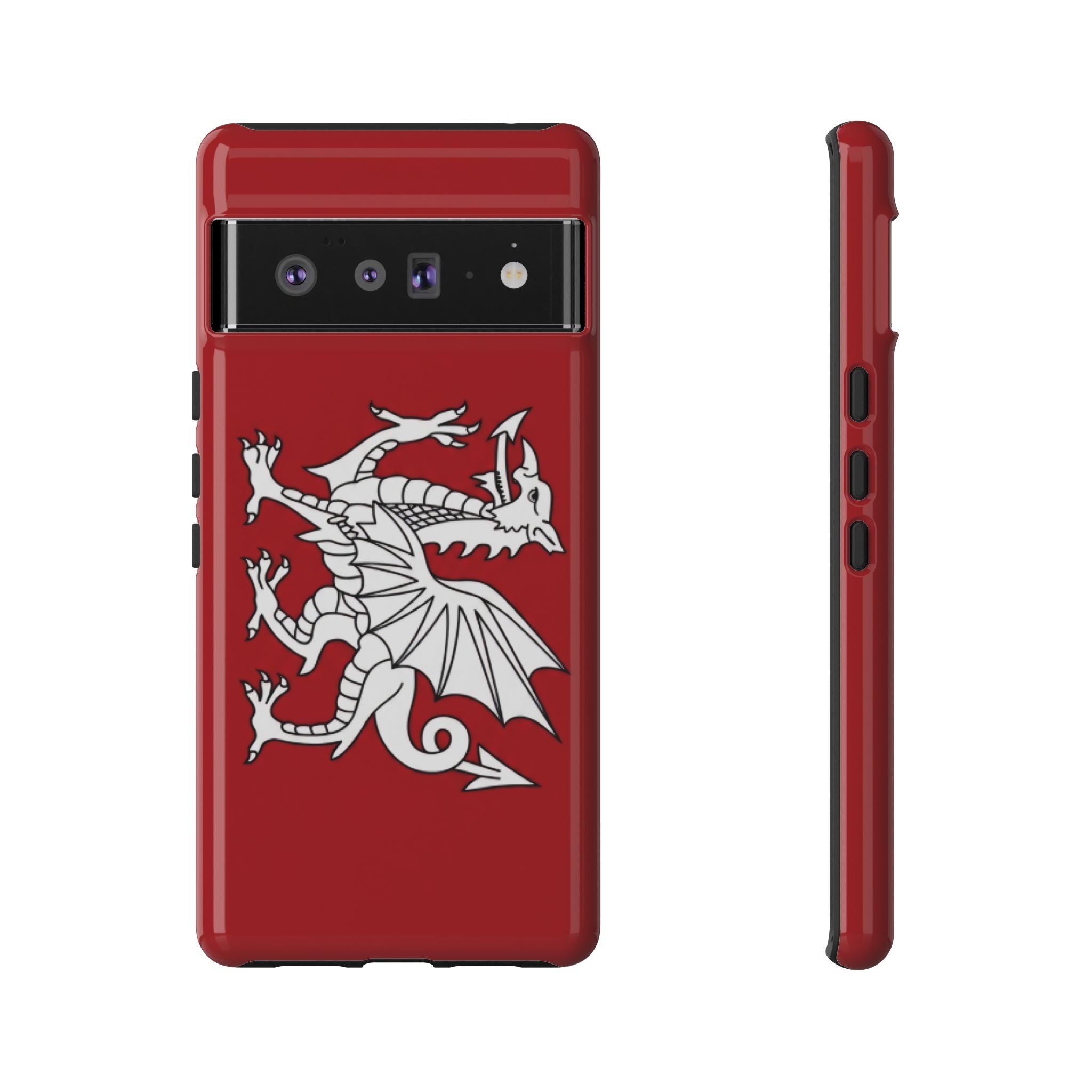 White Wessex Dragon Phone Case — Anglo-Saxon Emblem Phone Cover